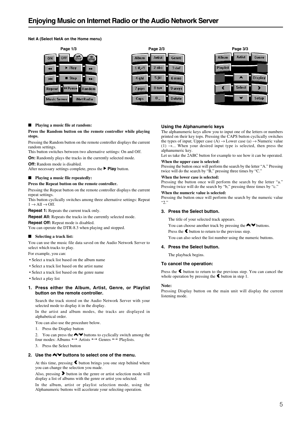 Integra DTR-8.3 User Manual | Page 93 / 96