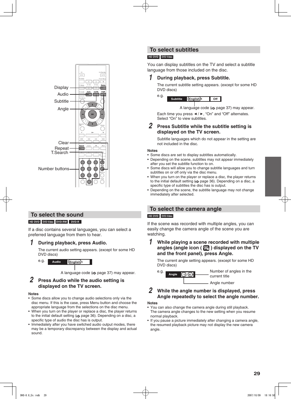 Integra DHS-8.8 User Manual | Page 29 / 52