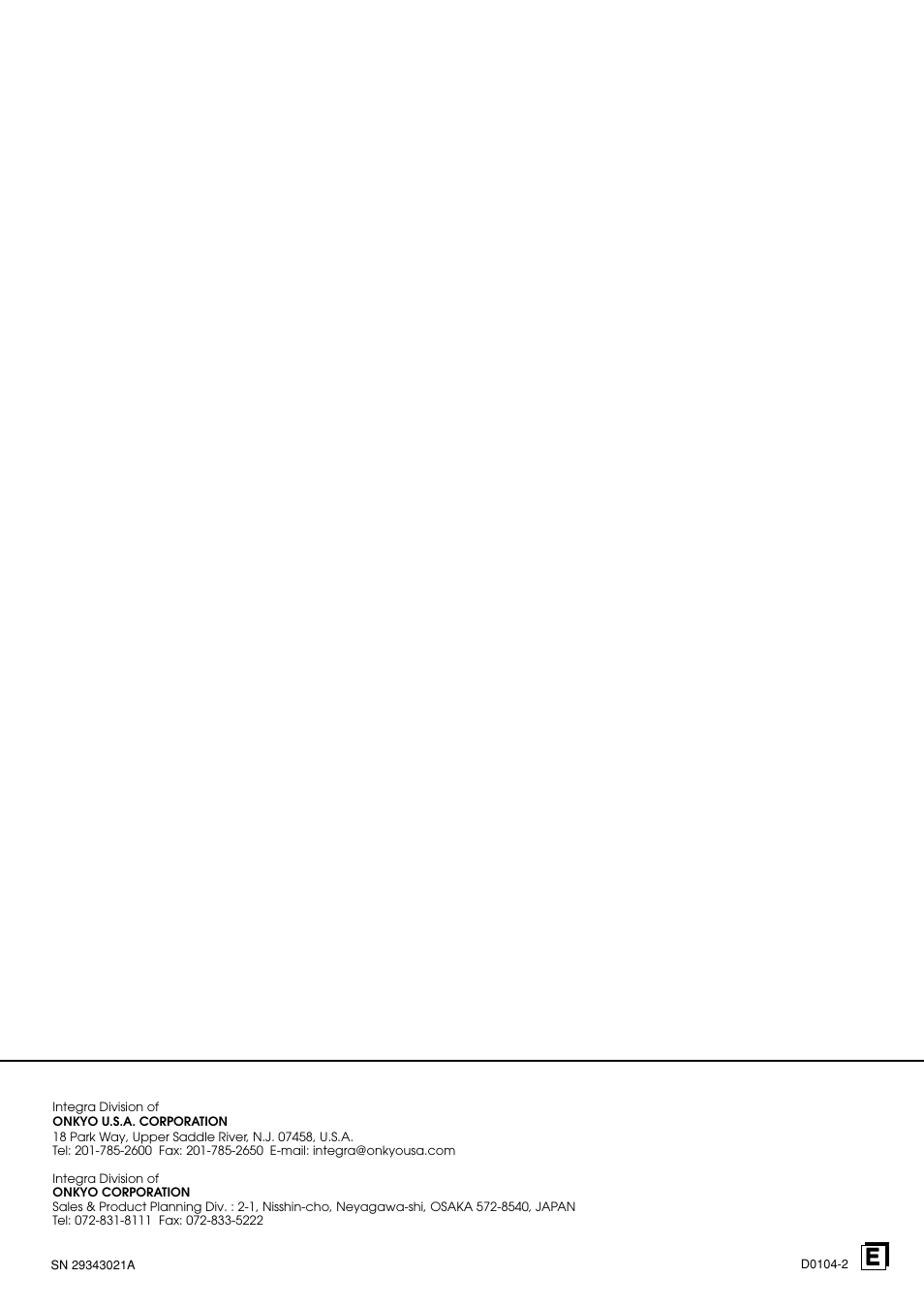 Integra DTR-6.2 User Manual | Page 64 / 64