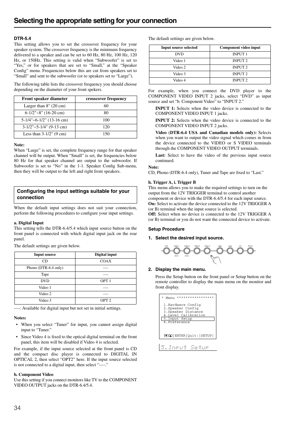 Integra DTR-6.4/5.4 User Manual | Page 34 / 80