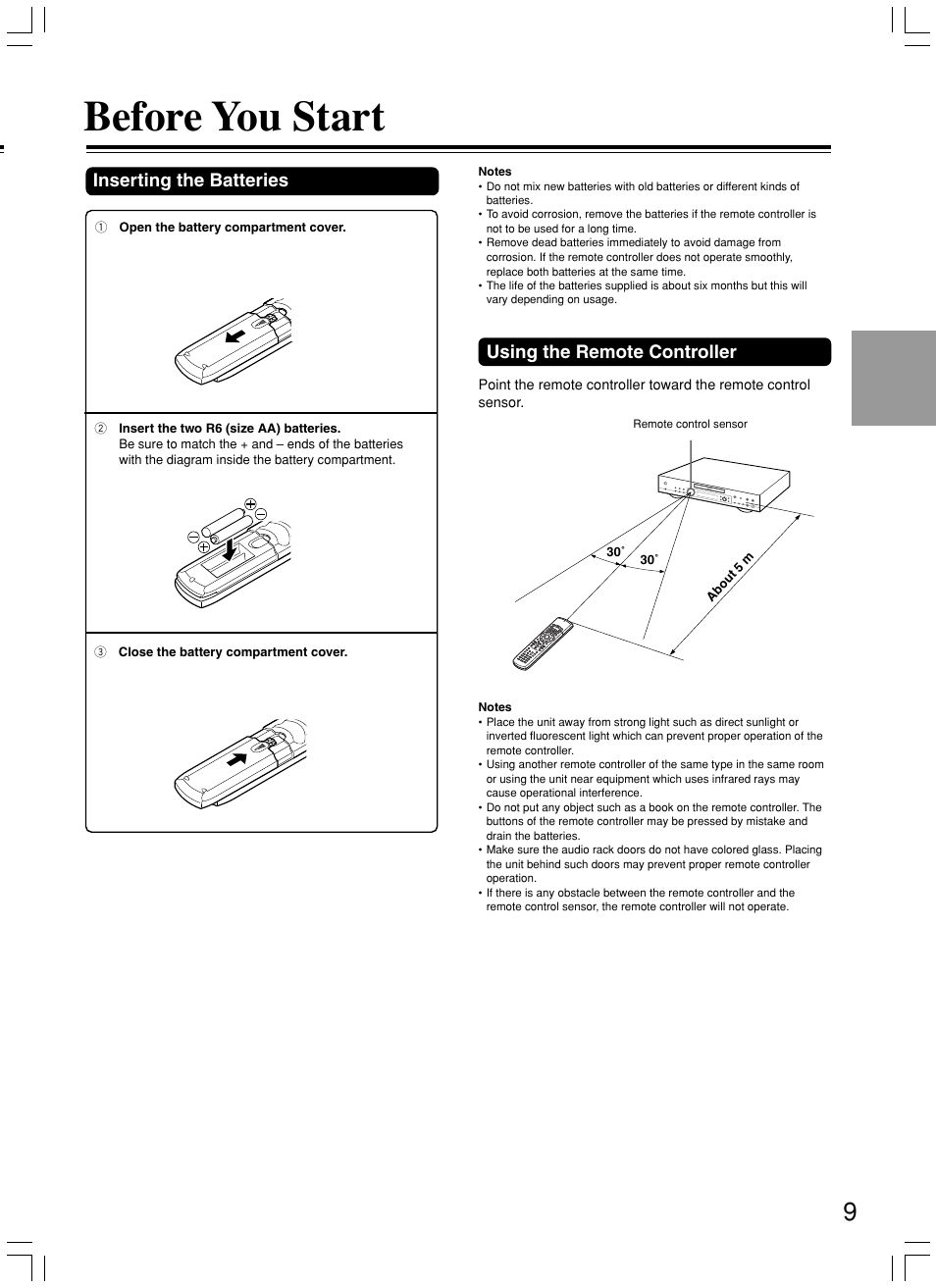 Before you start | Integra DPS-8.3 User Manual | Page 9 / 76