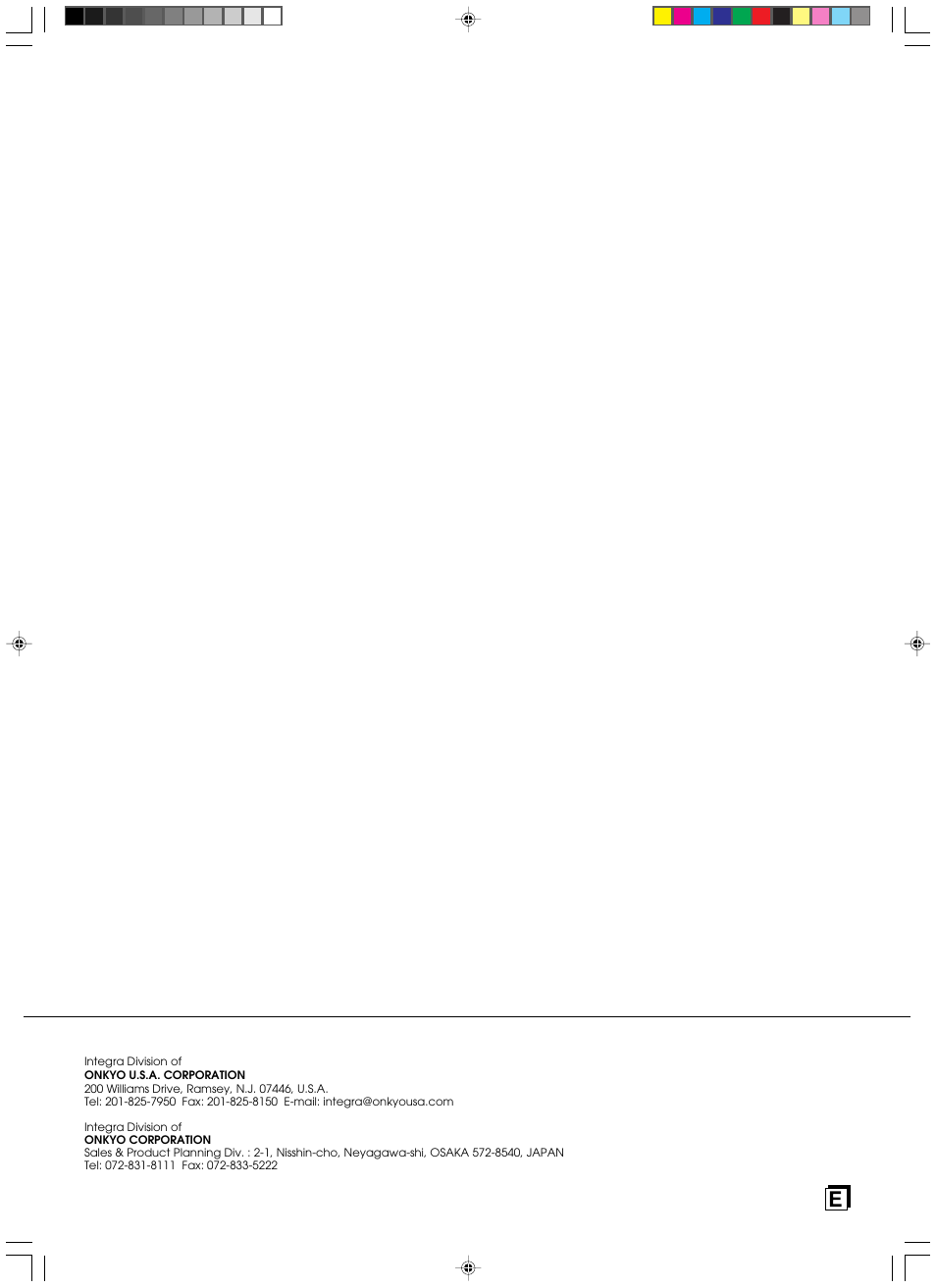 Integra DPS-9.1 User Manual | Page 64 / 64