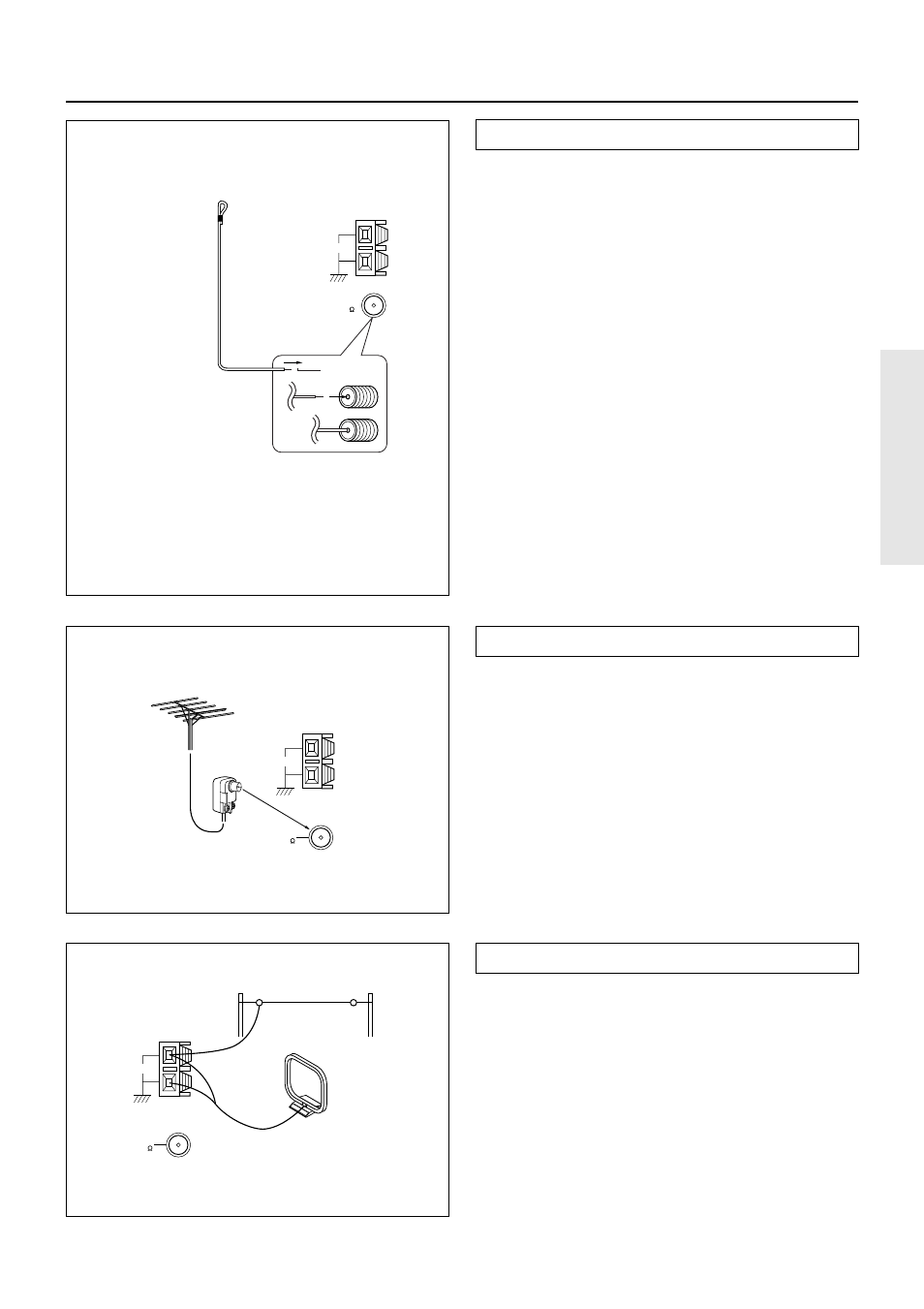 Connecting the included antennas, Connecting an fm outdoor antenna, Connecting an am outdoor antenna | Making antenna connections | Integra DTR-7 User Manual | Page 15 / 64