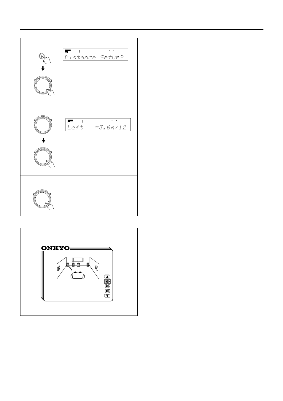 Setting the speaker distance, Using the on-screen display | Integra DTR-7 User Manual | Page 20 / 64