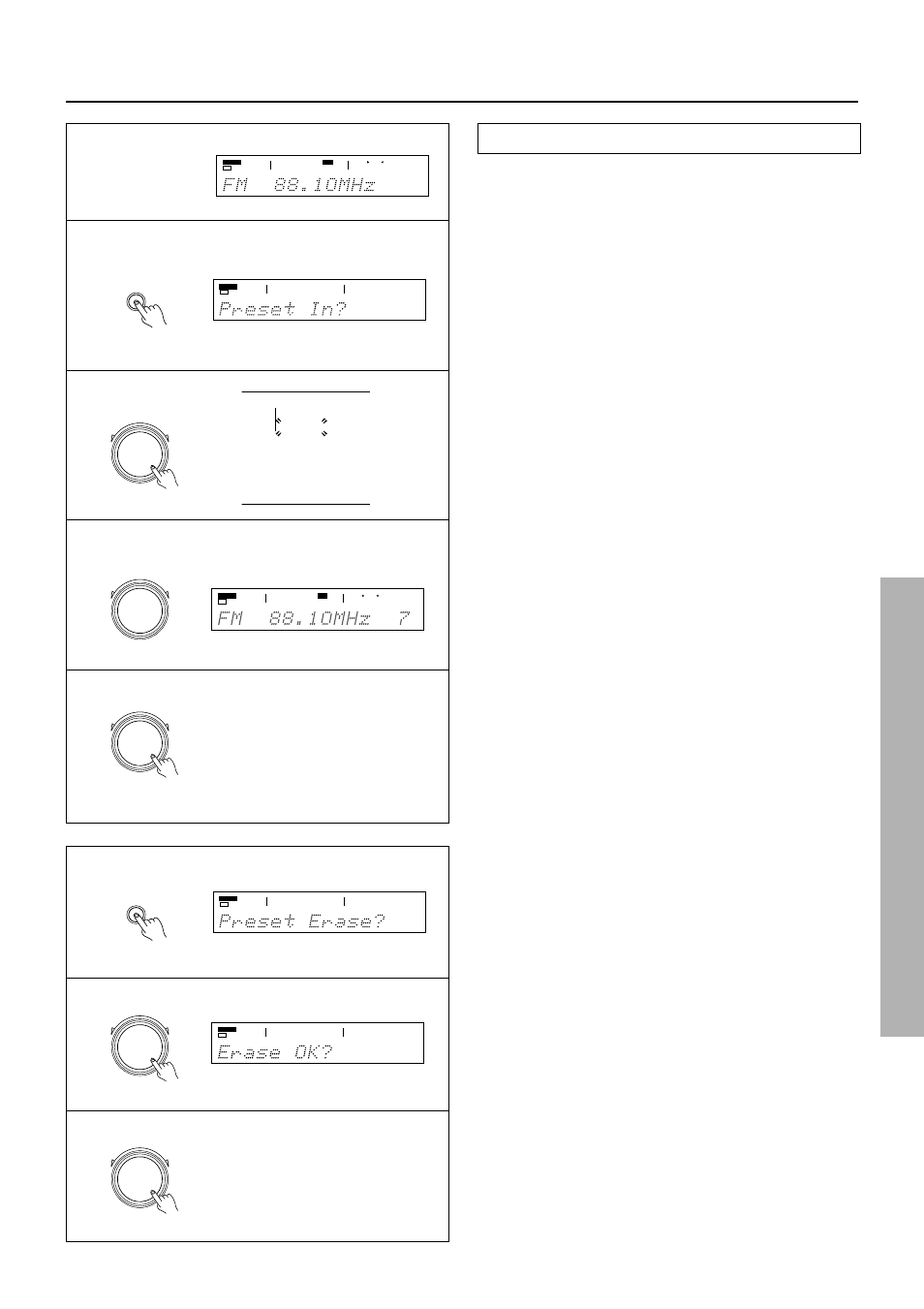 Programming radio stations, Presetting fm/am radio stations, Cancelling preset stations | Integra DTR-7 User Manual | Page 25 / 64