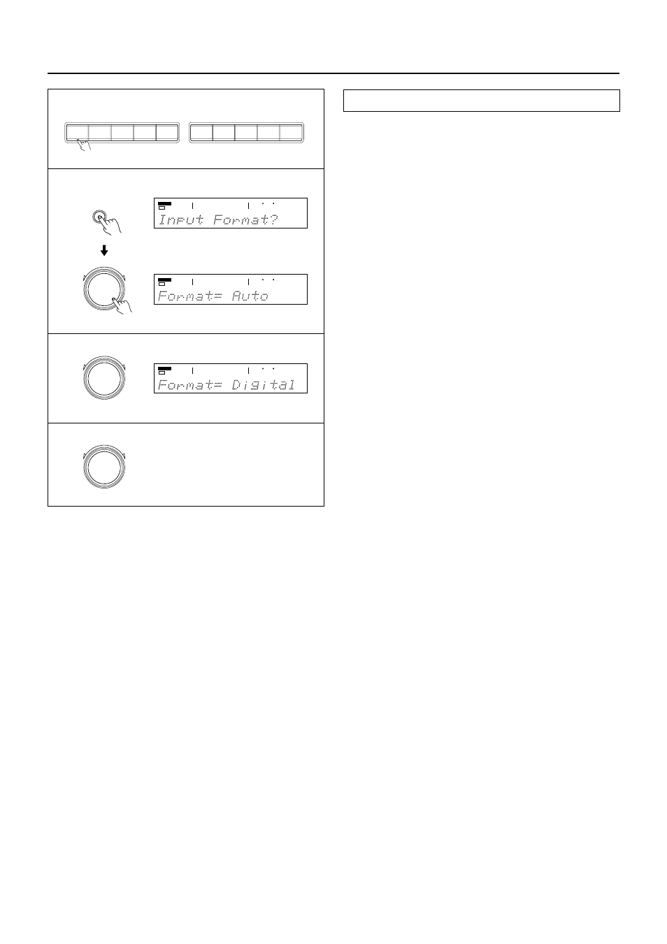 Selecting an input source, Setting the input signal format | Integra DTR-7 User Manual | Page 28 / 64