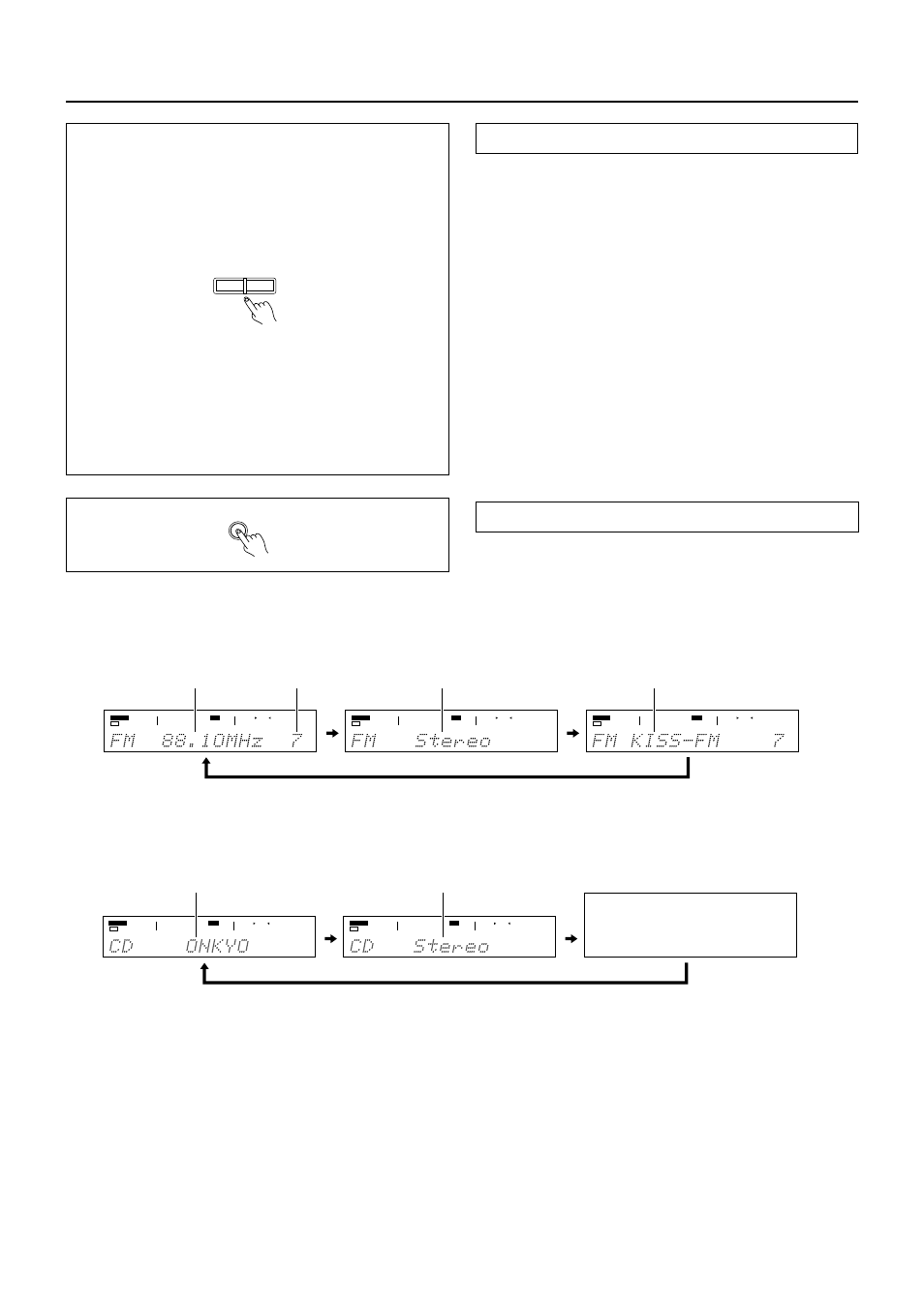 Selecting the speaker system, Changing the display, 30 selecting an input source | Integra DTR-7 User Manual | Page 30 / 64