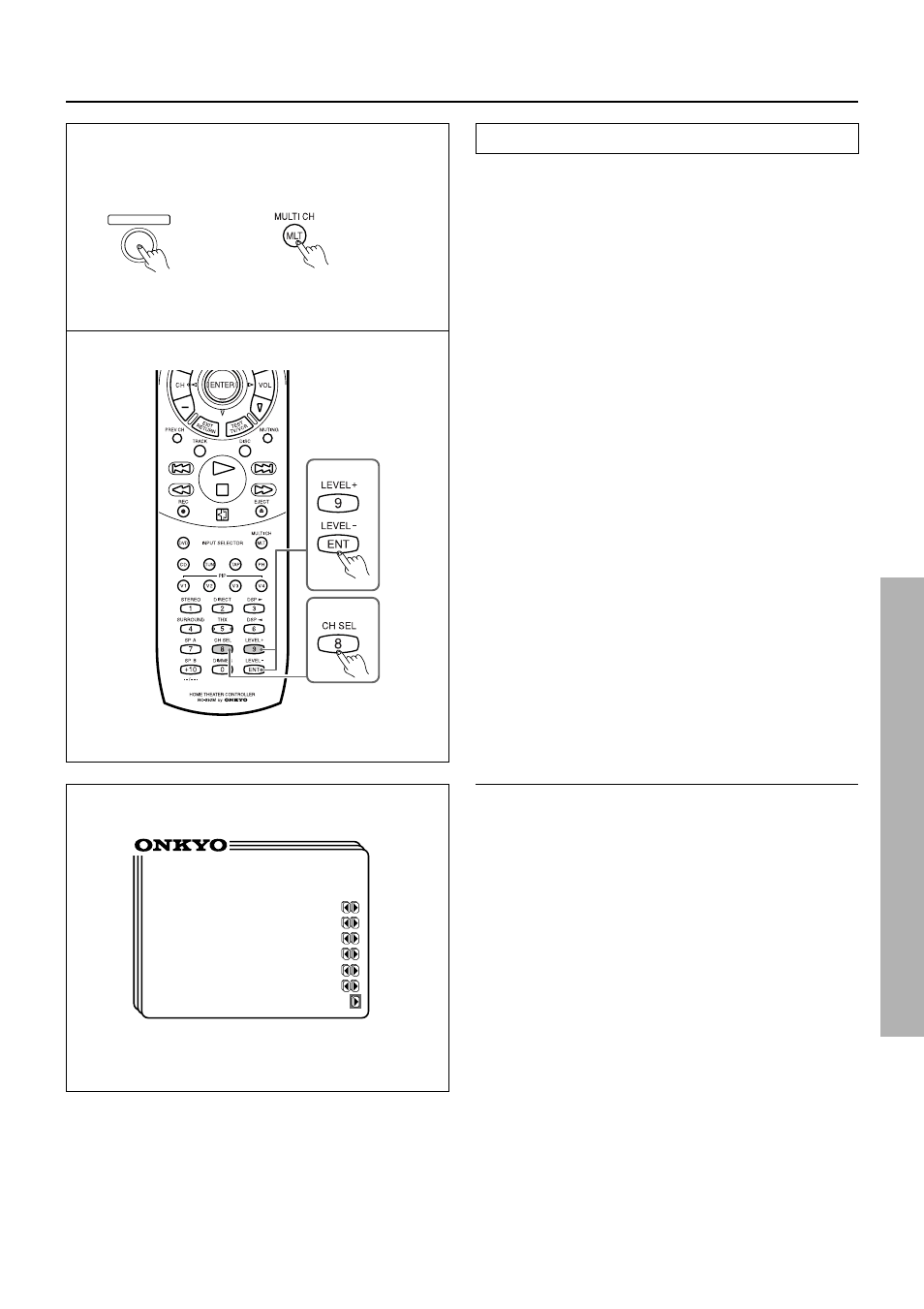 Playing a multichannel input source, Setting the multi channel input | Integra DTR-7 User Manual | Page 33 / 64