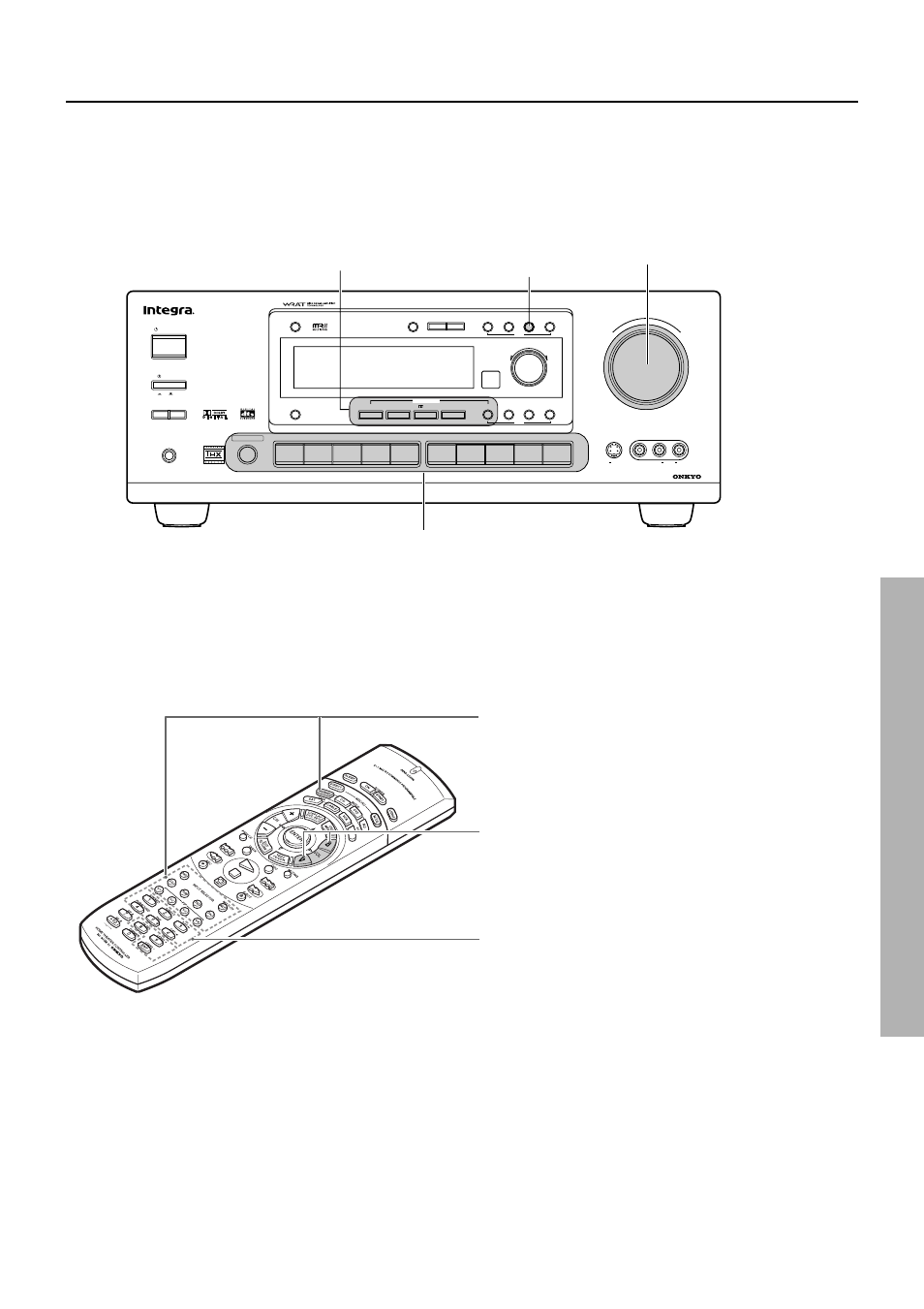 35 using the listening modes, Master volume control knob | Integra DTR-7 User Manual | Page 35 / 64