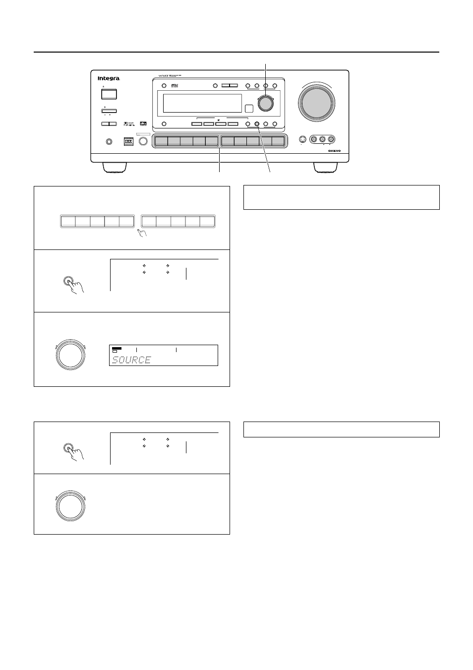 Recording a source, Recording from on audio /video source | Integra DTR-7 User Manual | Page 44 / 64