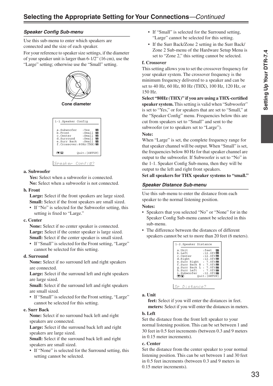 Integra DTR-7.4 User Manual | Page 33 / 104