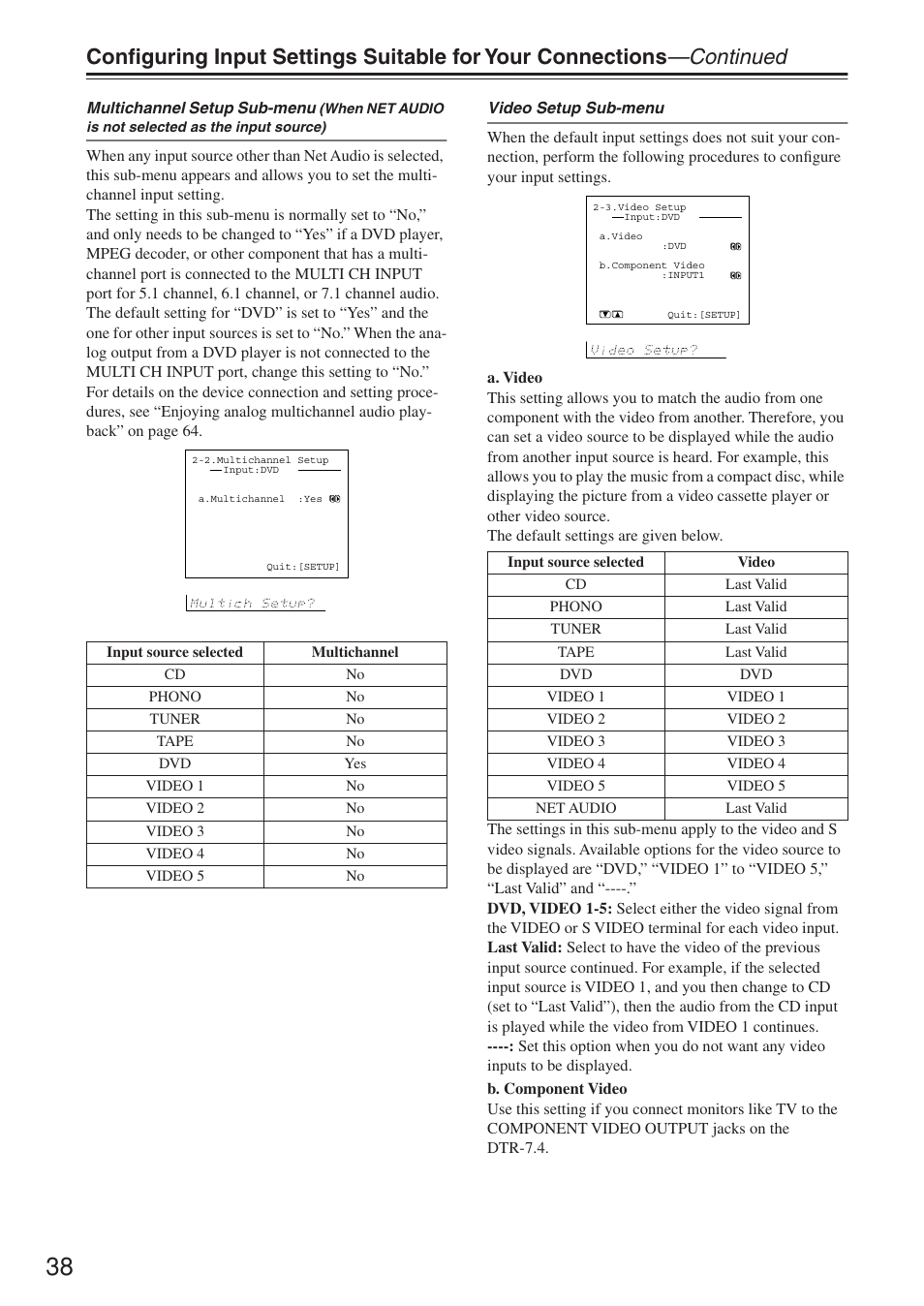 Integra DTR-7.4 User Manual | Page 38 / 104