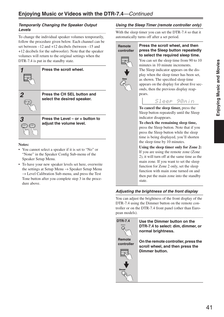 Integra DTR-7.4 User Manual | Page 41 / 104