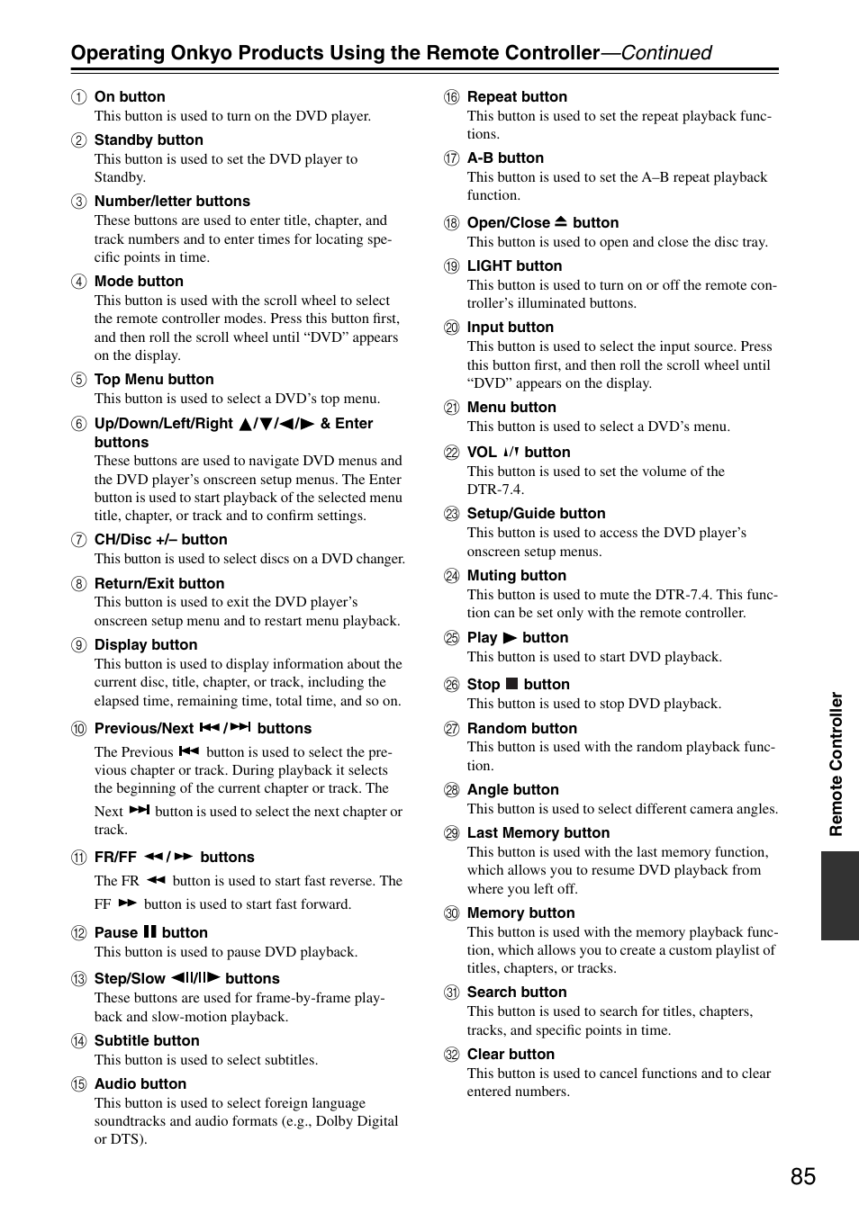 Integra DTR-7.4 User Manual | Page 85 / 104