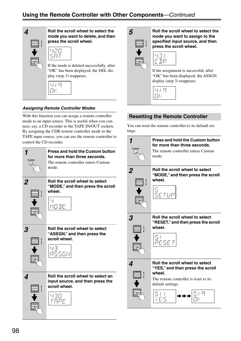 Integra DTR-7.4 User Manual | Page 98 / 104