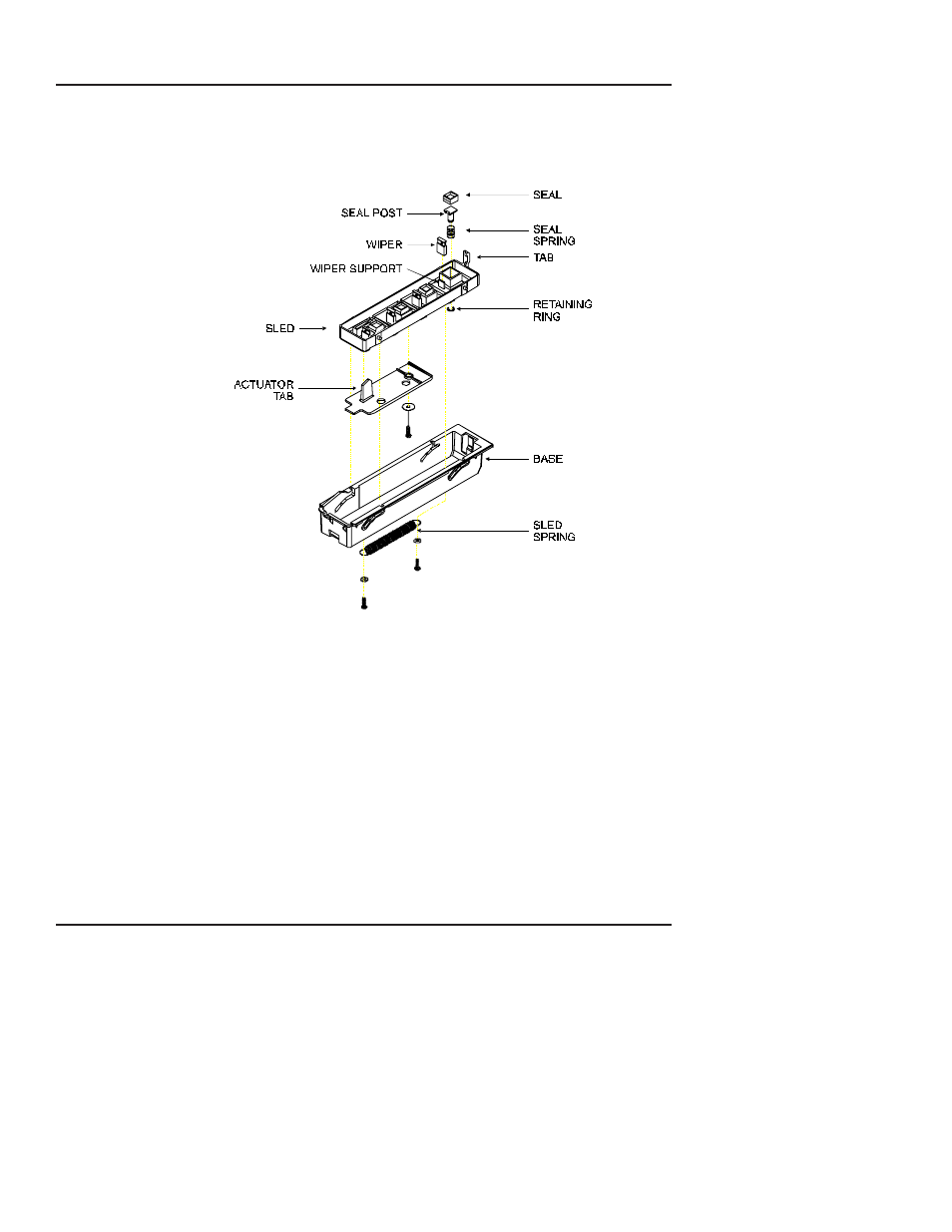 Remove the service station, seals, and wipers | Integra CROMA24 User Manual | Page 110 / 132