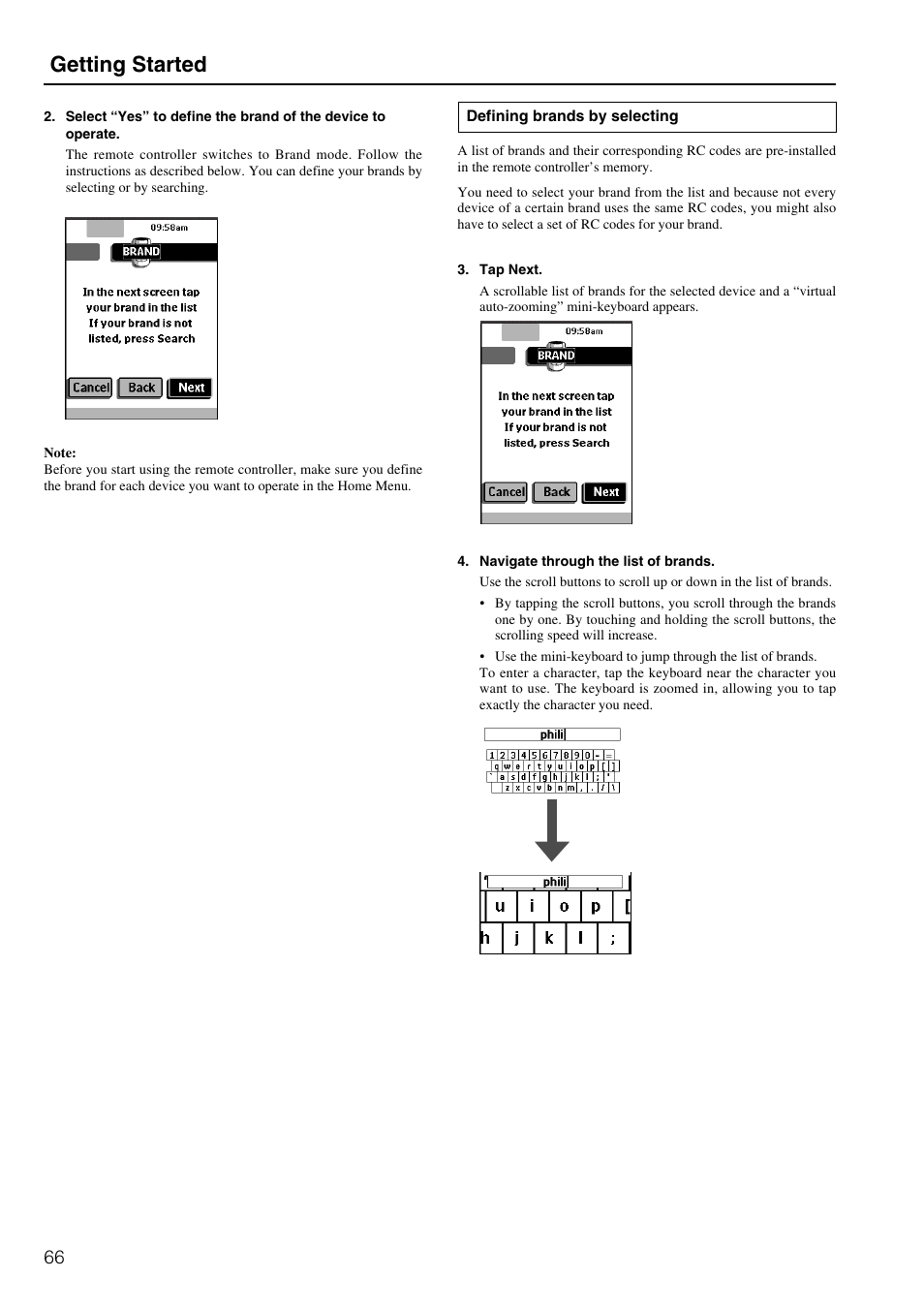 Getting started | Integra DTR-8.2 User Manual | Page 66 / 88