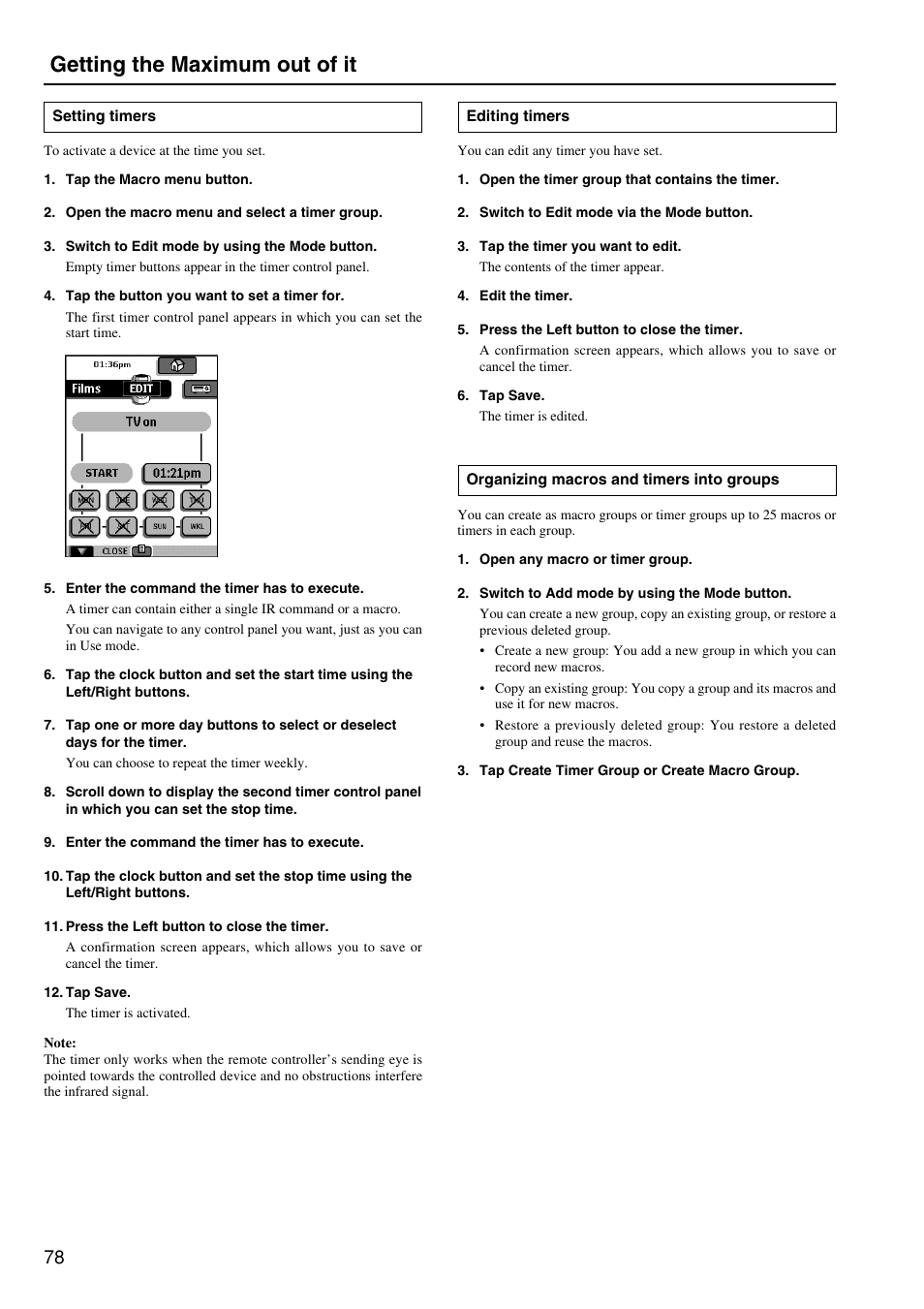 Getting the maximum out of it | Integra DTR-8.2 User Manual | Page 78 / 88