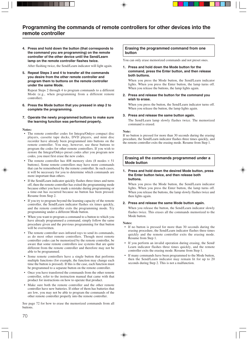 Integra DTR-7.3 User Manual | Page 70 / 84