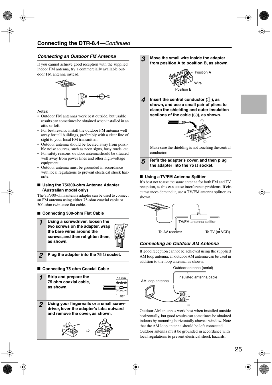 Connecting the dtr-8.4 —continued | Integra DTR-8.4 User Manual | Page 25 / 109