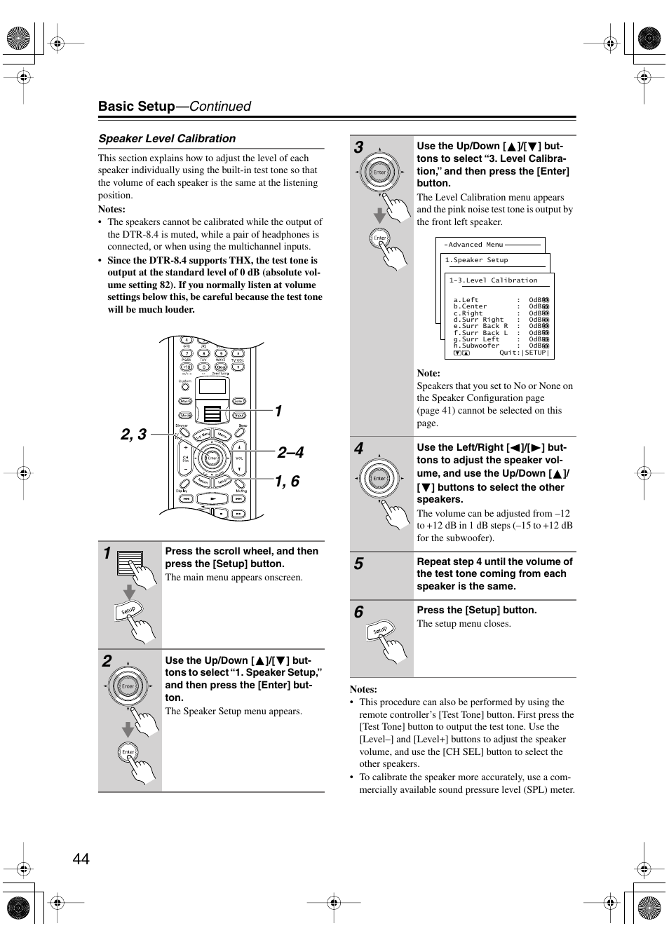 Integra DTR-8.4 User Manual | Page 44 / 109