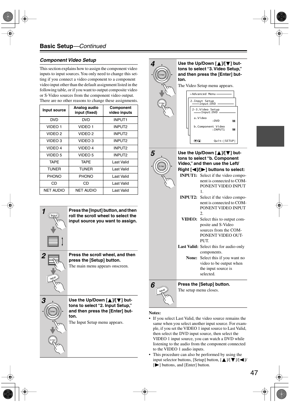 Basic setup —continued | Integra DTR-8.4 User Manual | Page 47 / 109