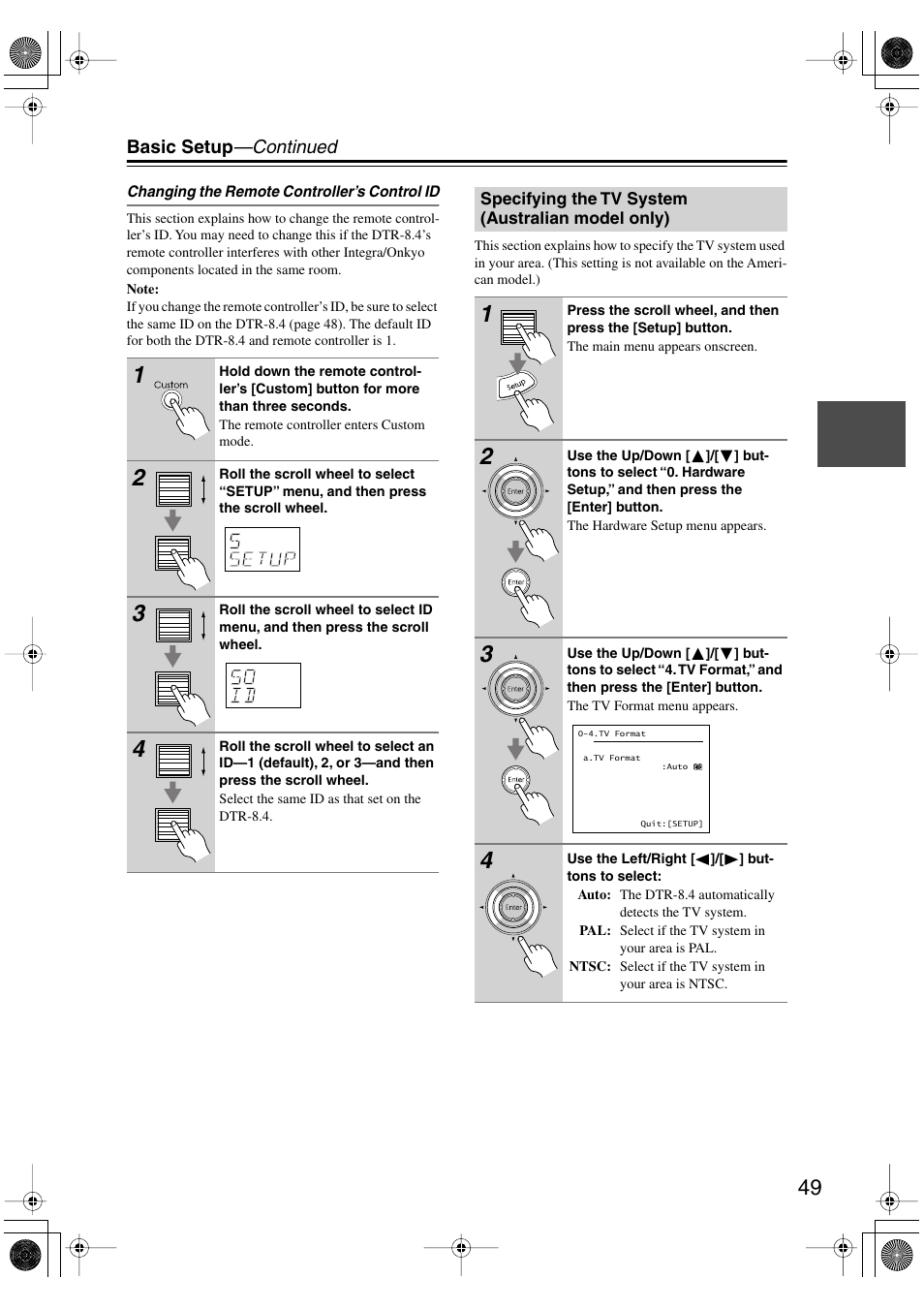 Integra DTR-8.4 User Manual | Page 49 / 109