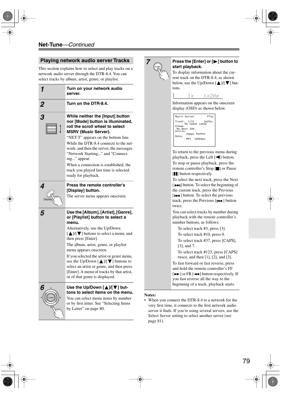 Integra DTR-8.4 User Manual | Page 79 / 109