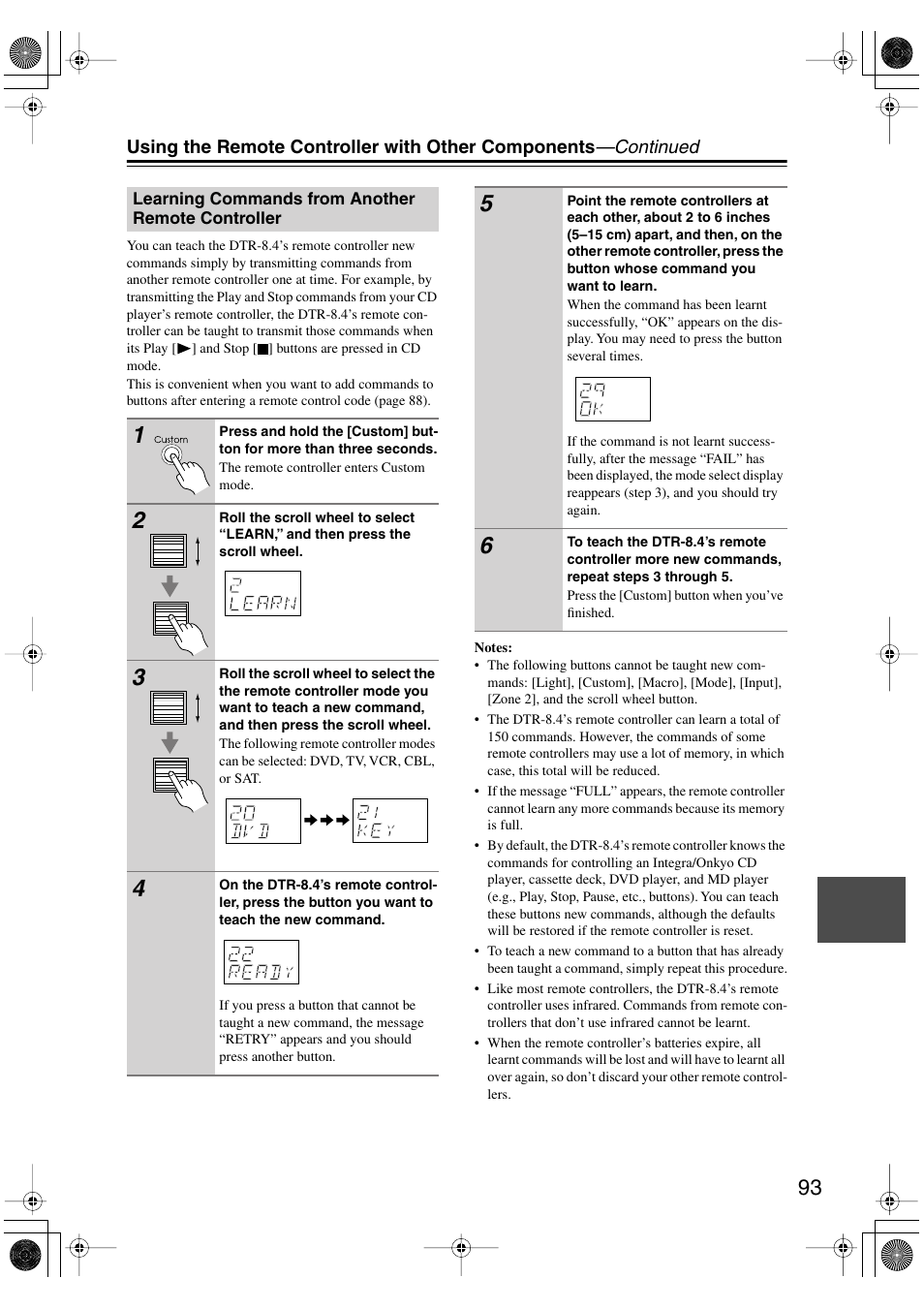 Integra DTR-8.4 User Manual | Page 93 / 109