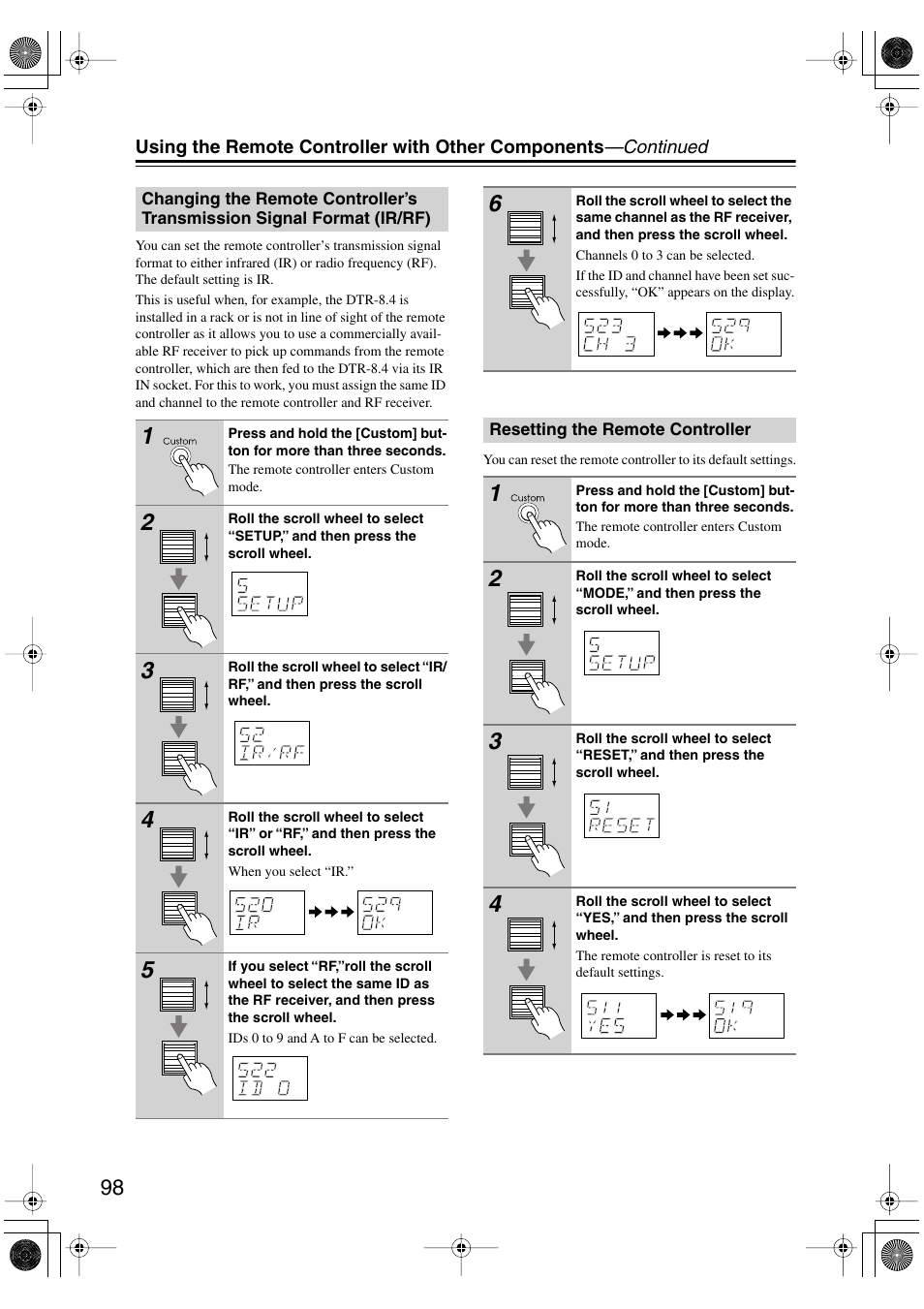 Integra DTR-8.4 User Manual | Page 98 / 109