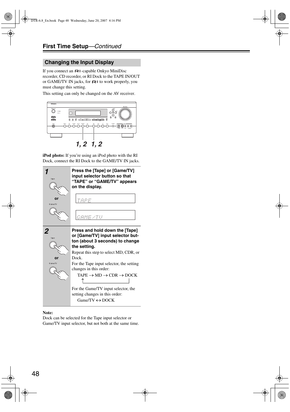 Integra DTR-6.8 User Manual | Page 48 / 126