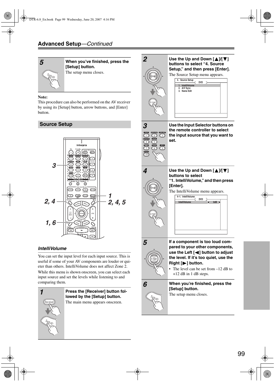 Integra DTR-6.8 User Manual | Page 99 / 126