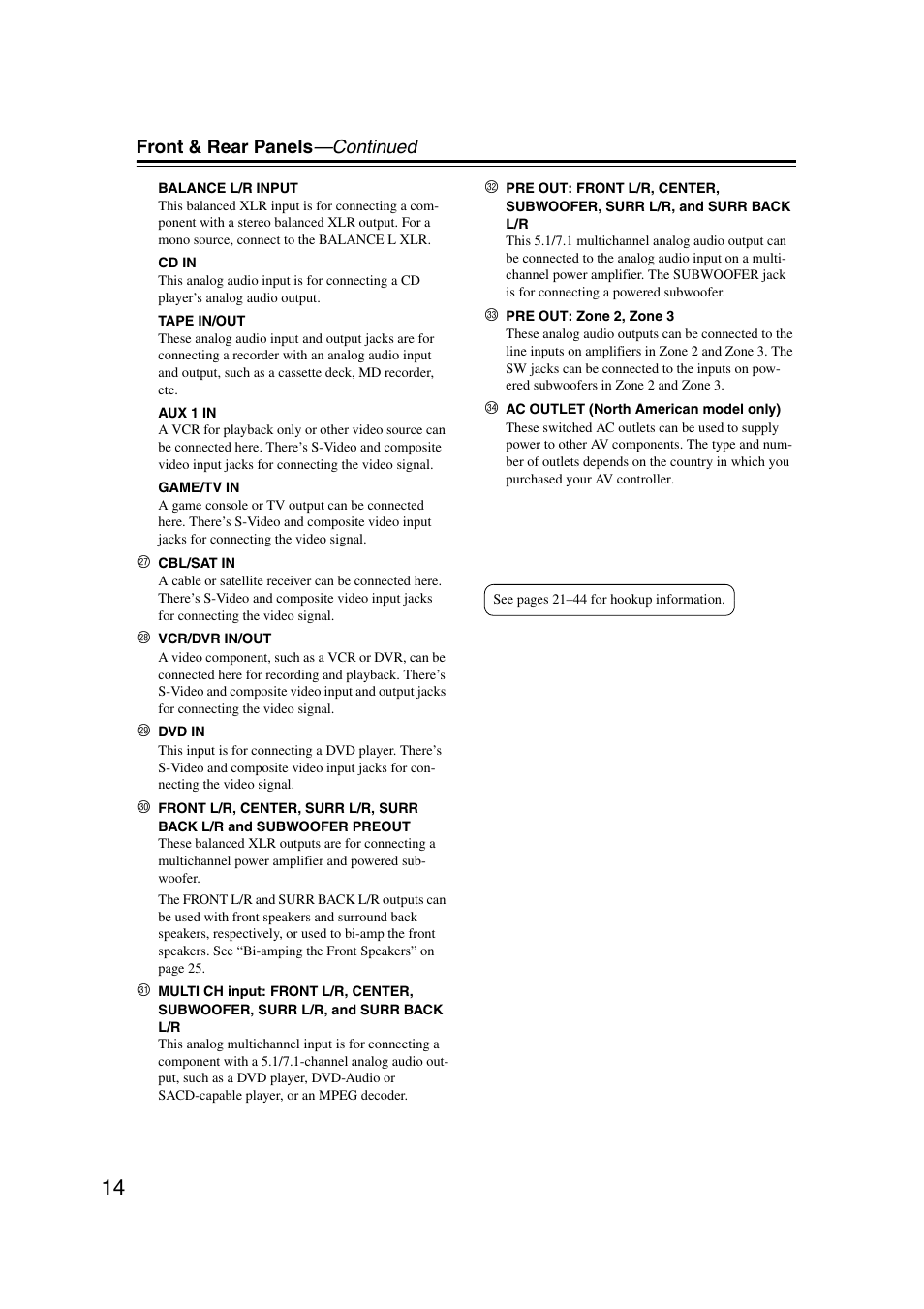 Integra DHC-9.9 User Manual | Page 14 / 148