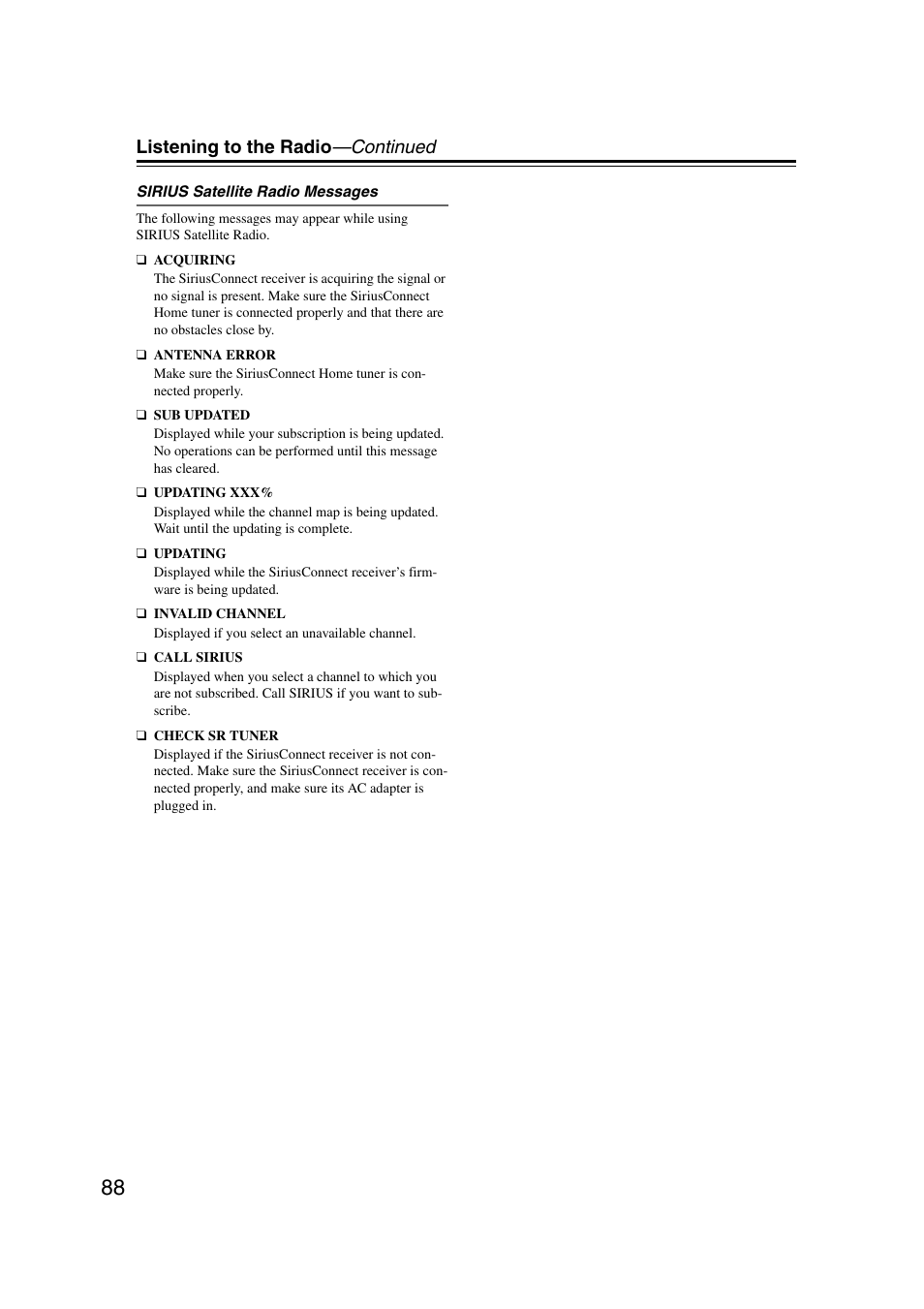 Listening to the radio —continued | Integra DHC-9.9 User Manual | Page 88 / 148