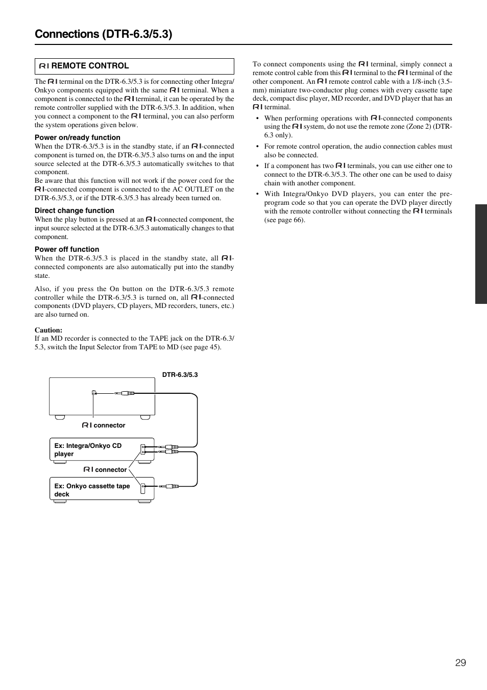 Connections (dtr-6.3/5.3) | Integra DTR-5.3 User Manual | Page 29 / 80