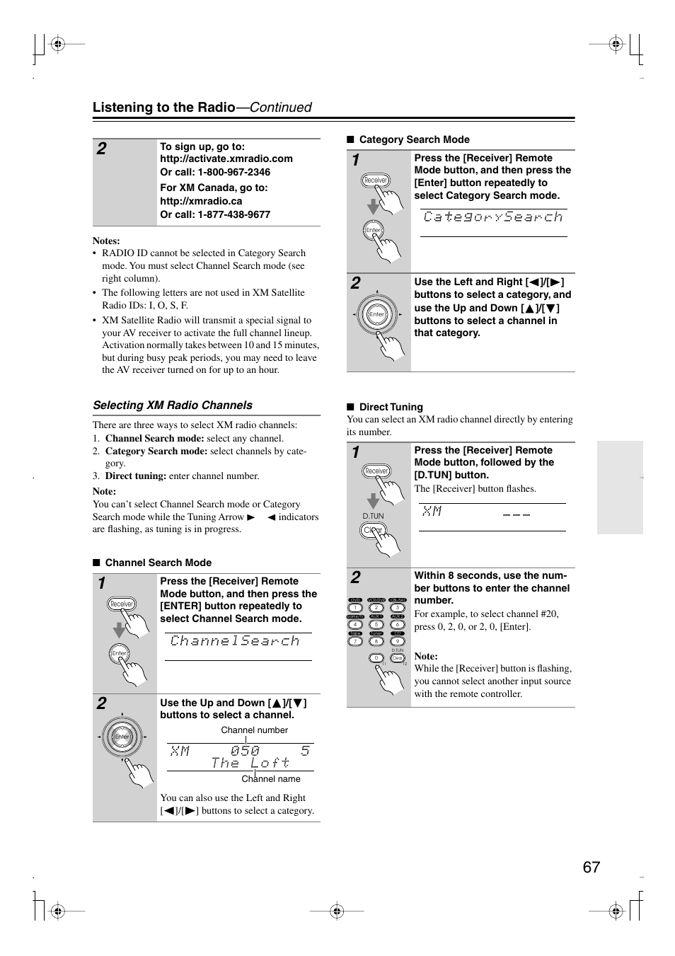 Listening to the radio —continued | Integra DTR-7.8 User Manual | Page 67 / 128
