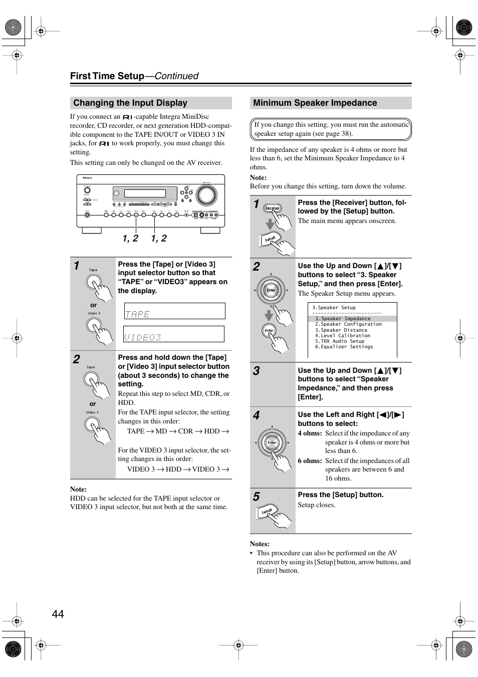 Integra DTR-7.6/6.6 User Manual | Page 44 / 96