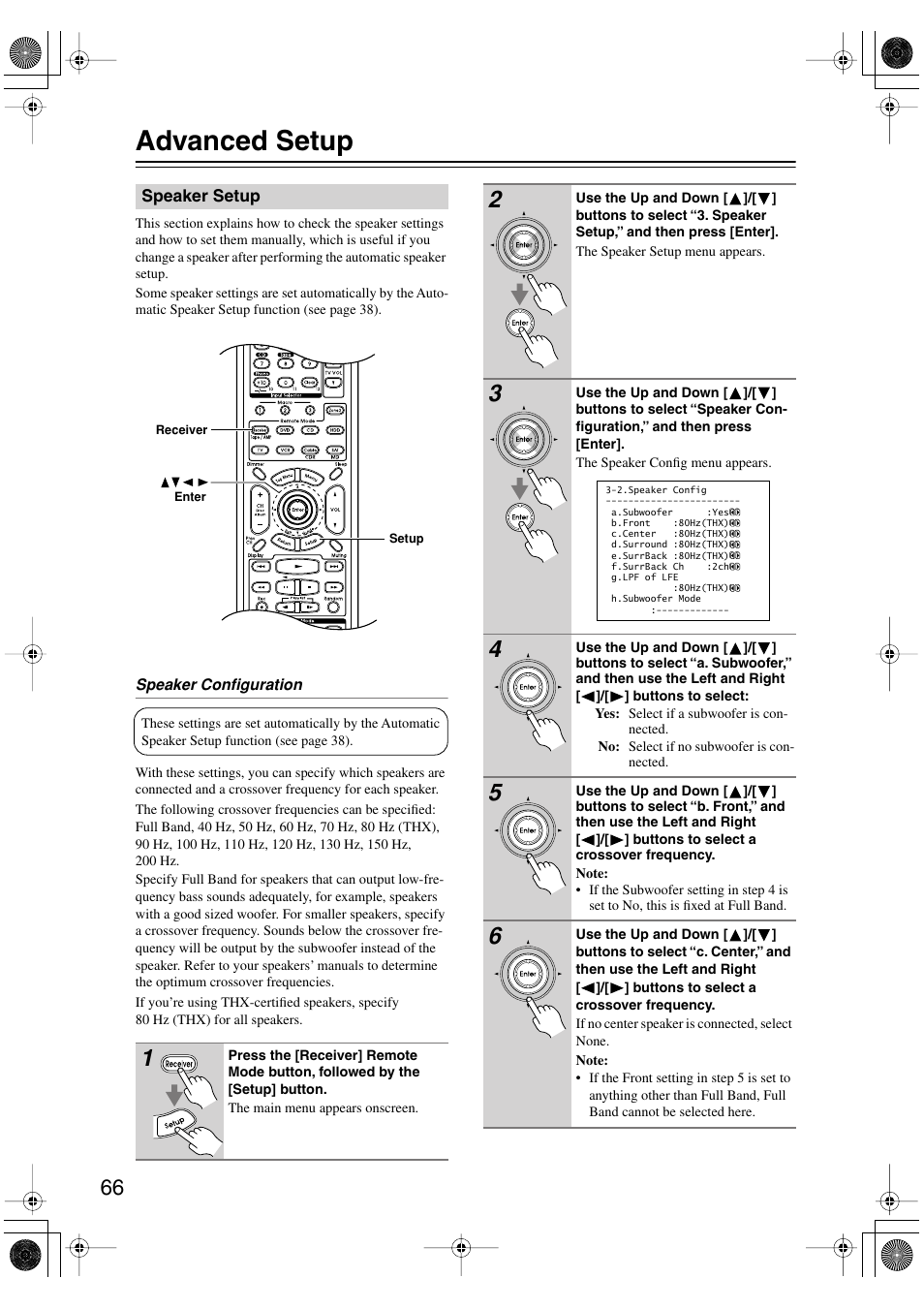 Advanced setup | Integra DTR-7.6/6.6 User Manual | Page 66 / 96