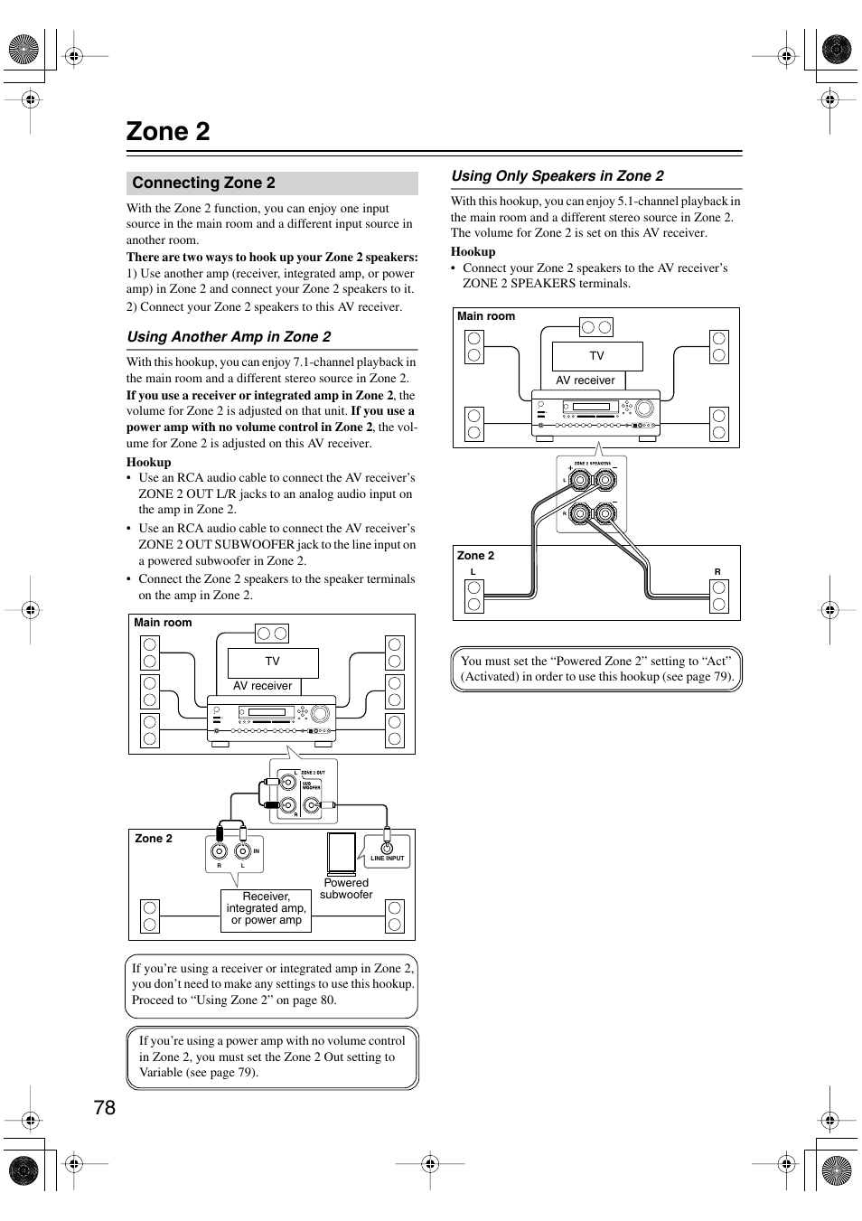 Zone 2 | Integra DTR-7.6/6.6 User Manual | Page 78 / 96