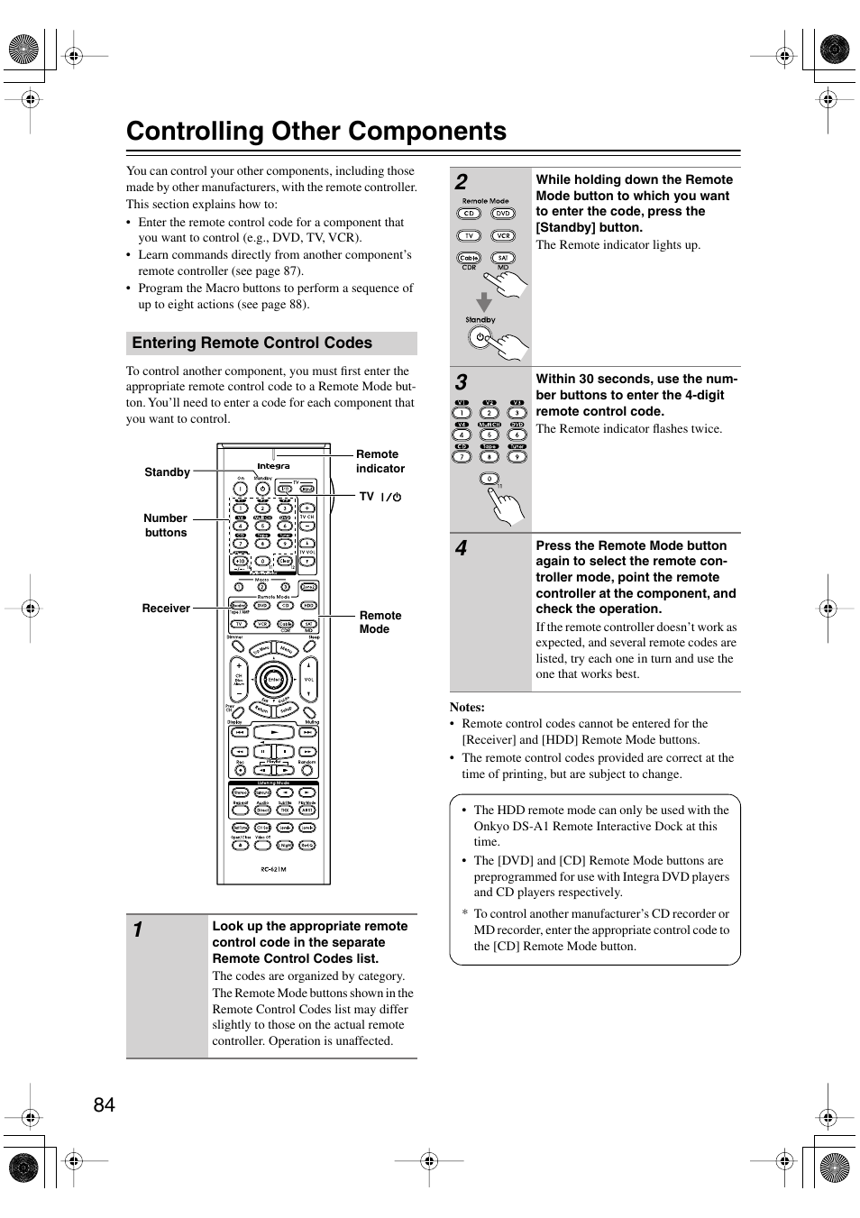 Controlling other components | Integra DTR-7.6/6.6 User Manual | Page 84 / 96