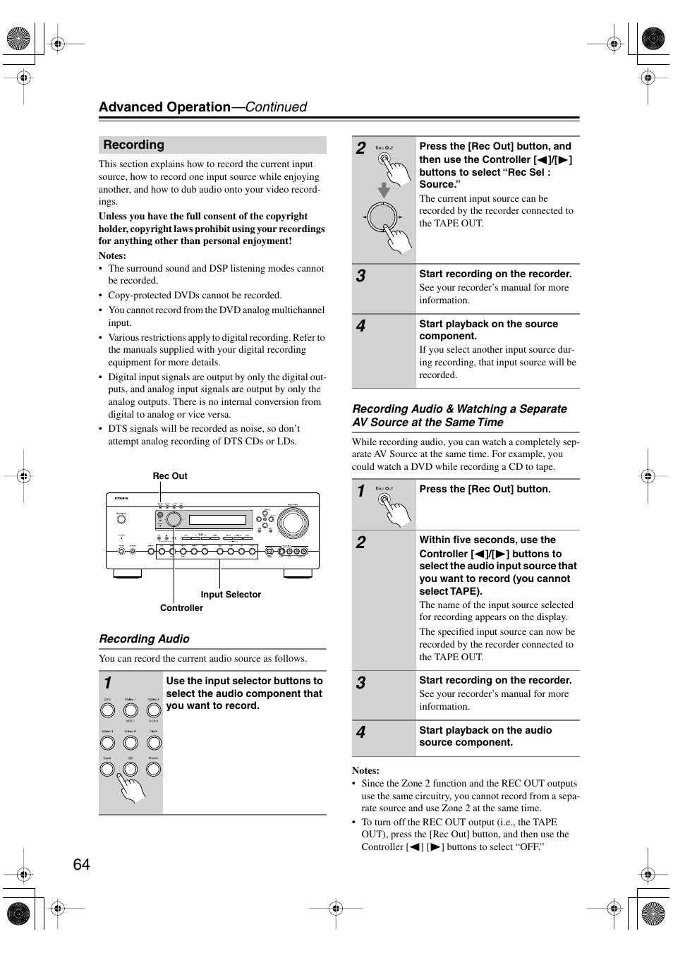 Integra DTR-5.5 User Manual | Page 64 / 96
