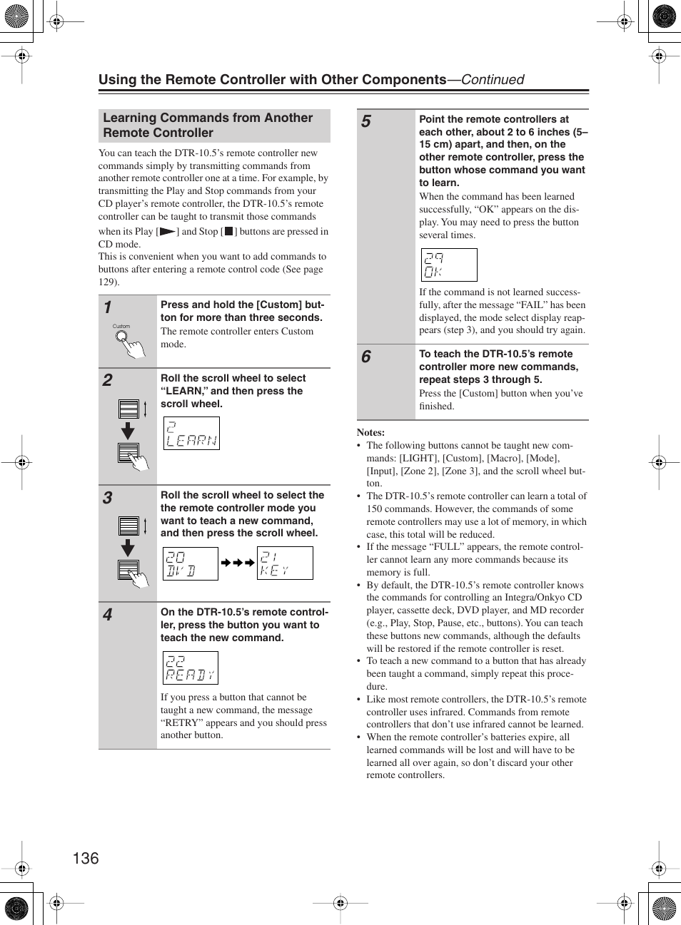 Integra DTR-10.5 User Manual | Page 136 / 152