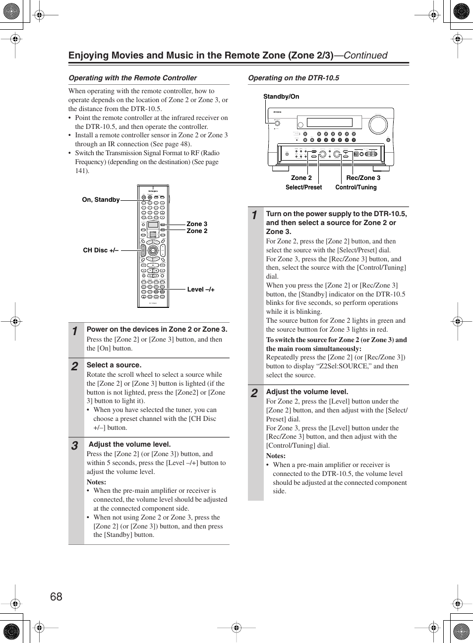 Integra DTR-10.5 User Manual | Page 68 / 152