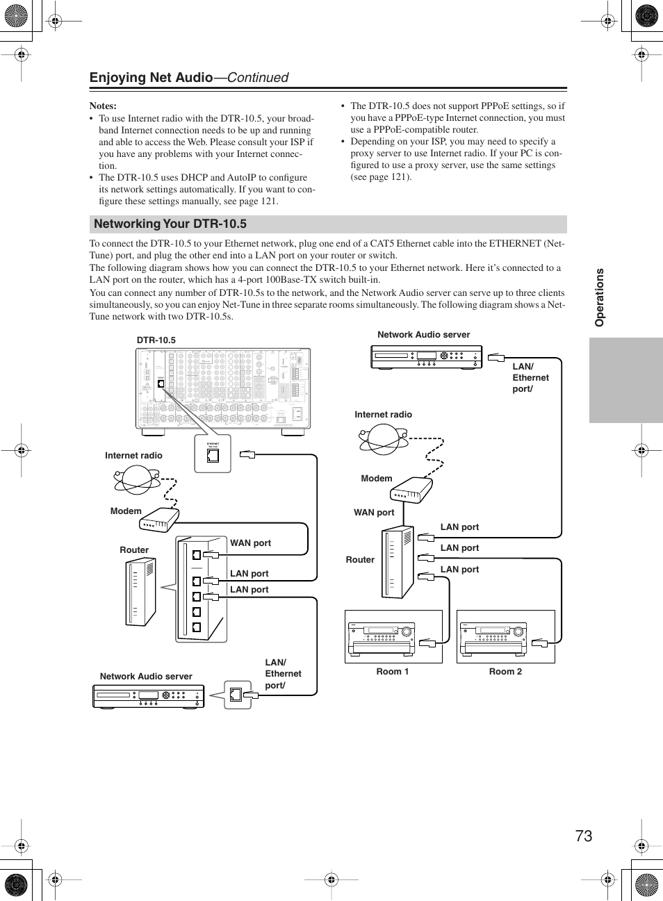 Enjoying net audio —continued | Integra DTR-10.5 User Manual | Page 73 / 152