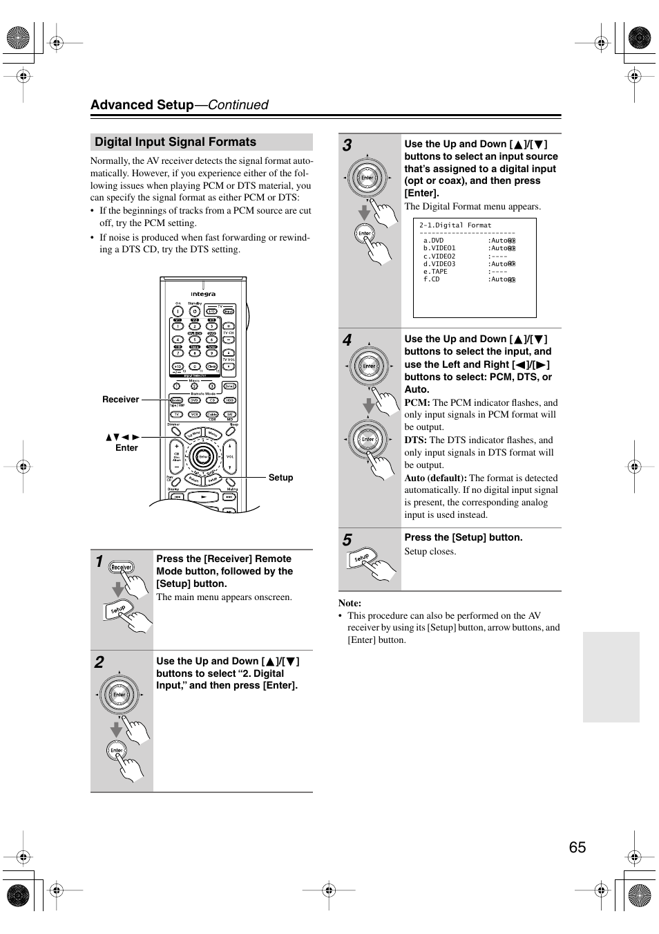 Integra DTR-4.6 User Manual | Page 65 / 80