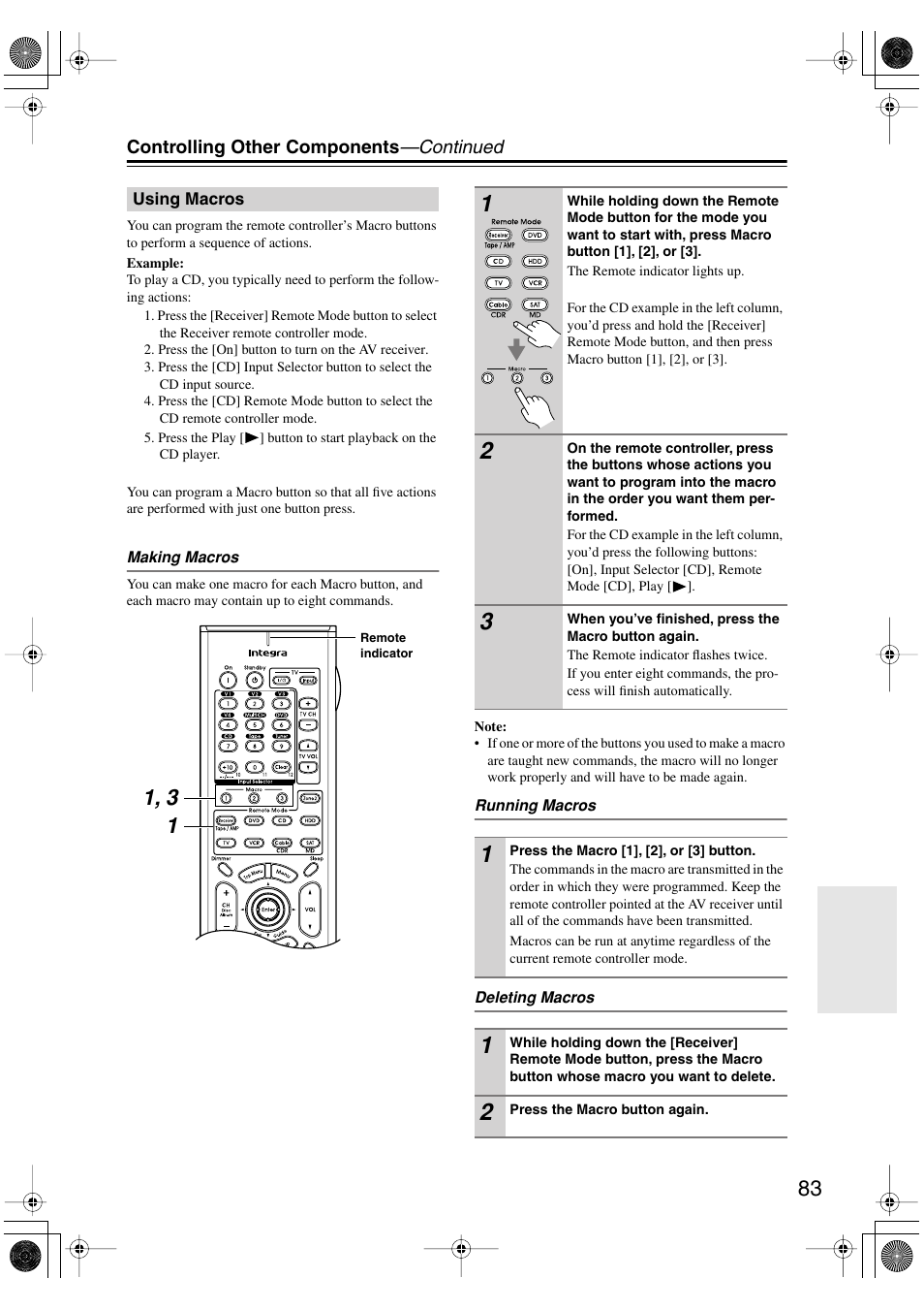 Integra DTR-5.6 User Manual | Page 83 / 88