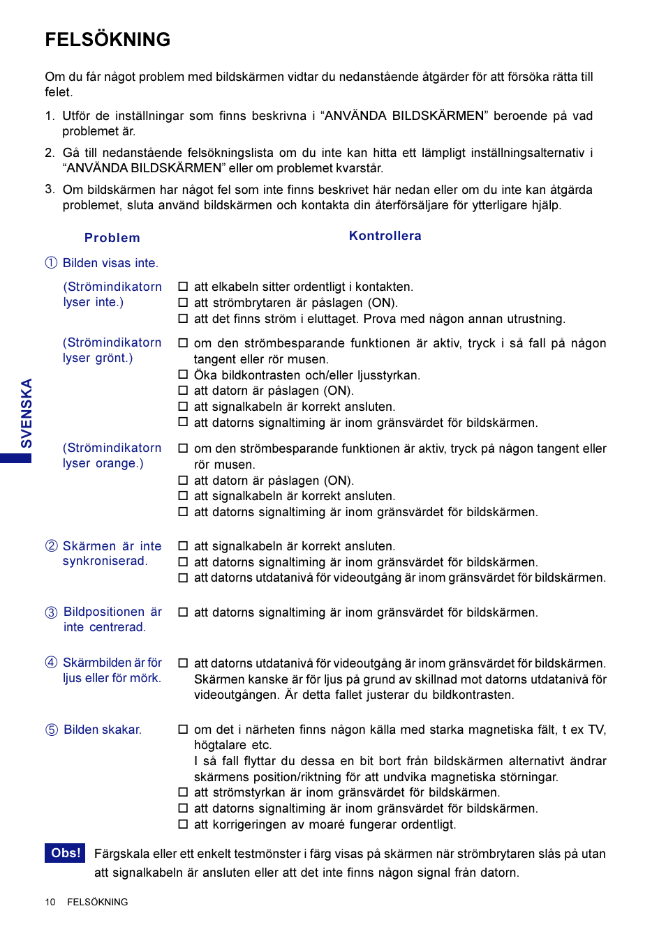 Felsökning | Iiyama LM704UT User Manual | Page 74 / 93