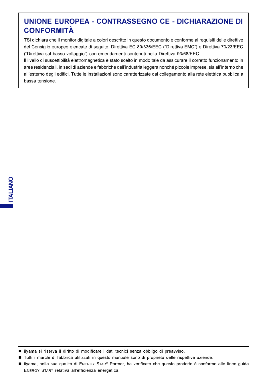 It aliano | Iiyama LM704UT User Manual | Page 79 / 93