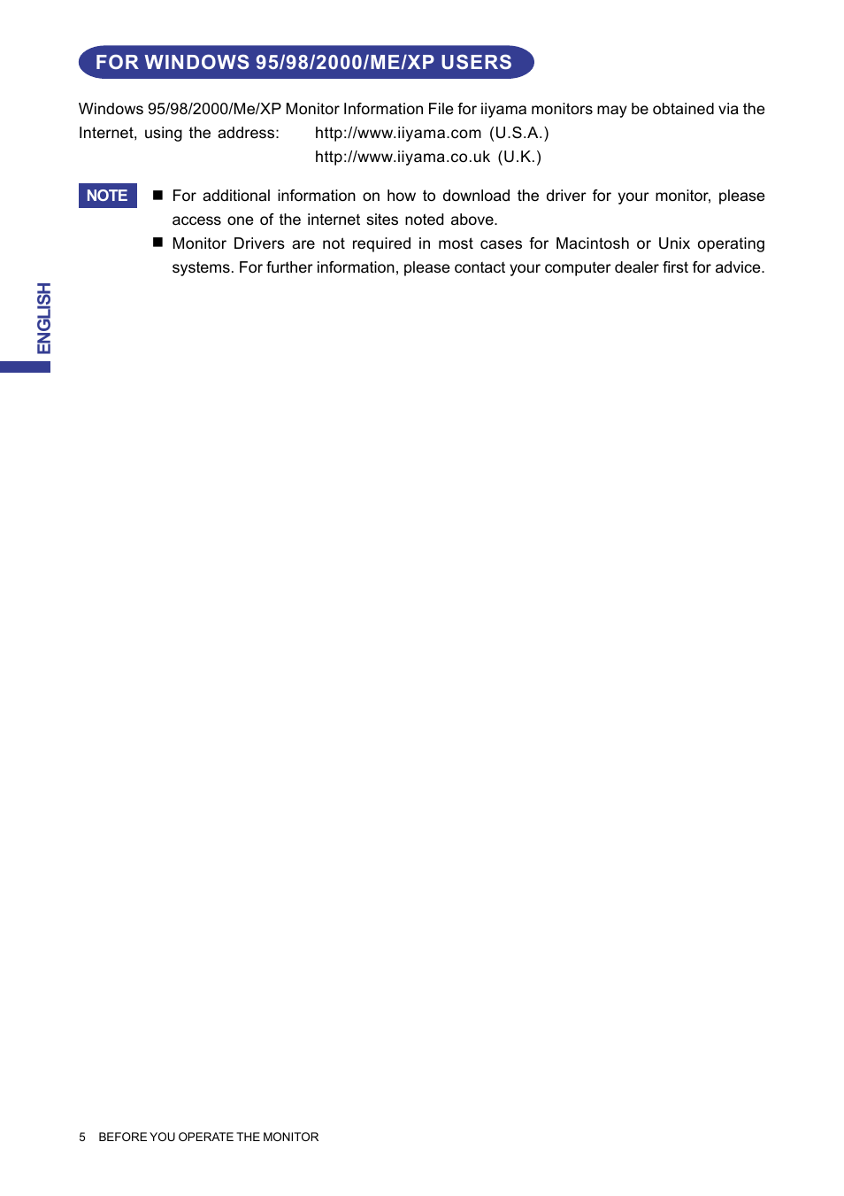 Iiyama MA203DT D User Manual | Page 8 / 21