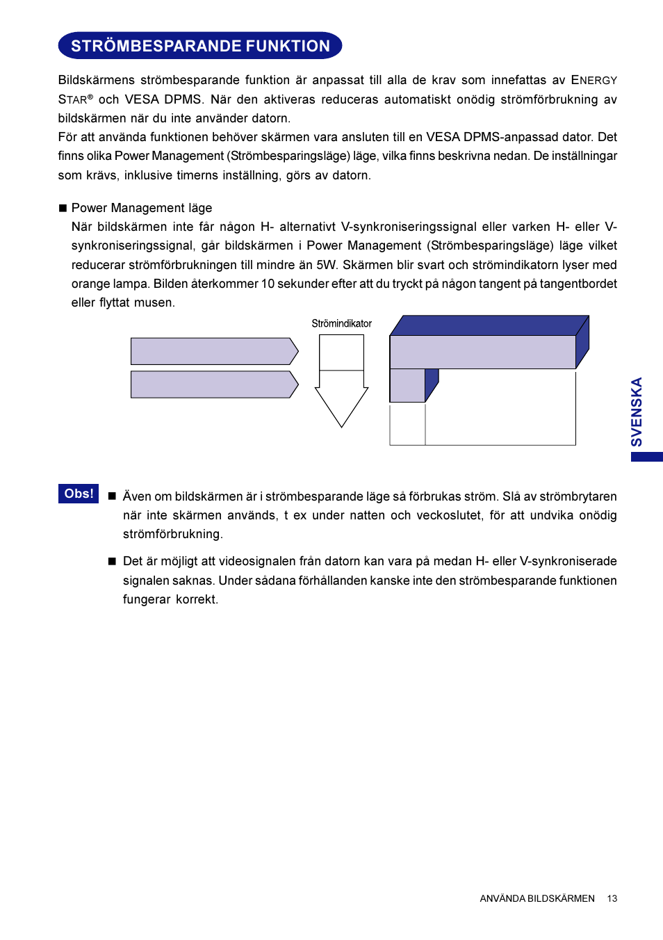 Strömbesparande funktion | Iiyama HM703UT User Manual | Page 101 / 108
